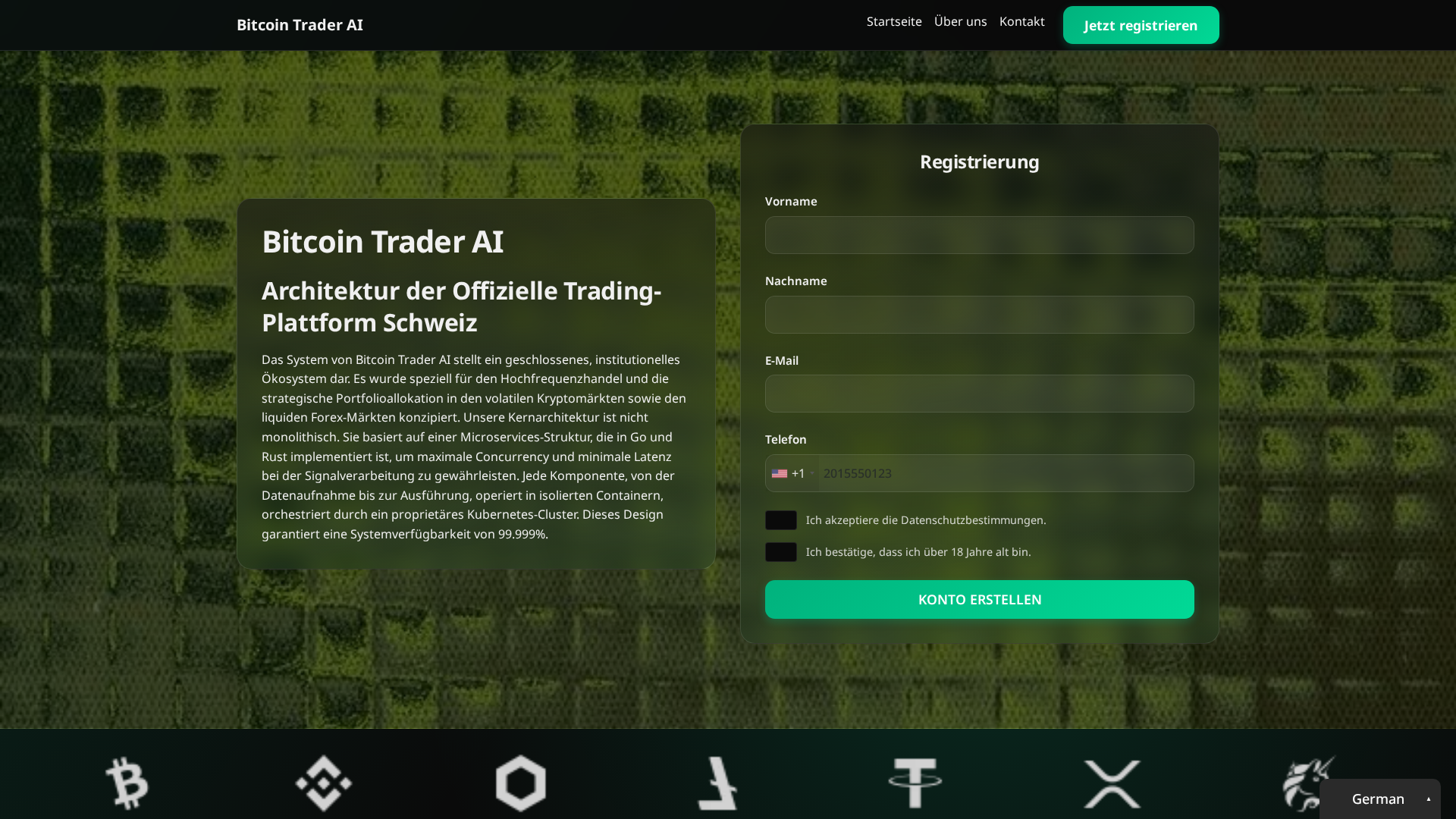 Screenshot of bitcointraderai.pro