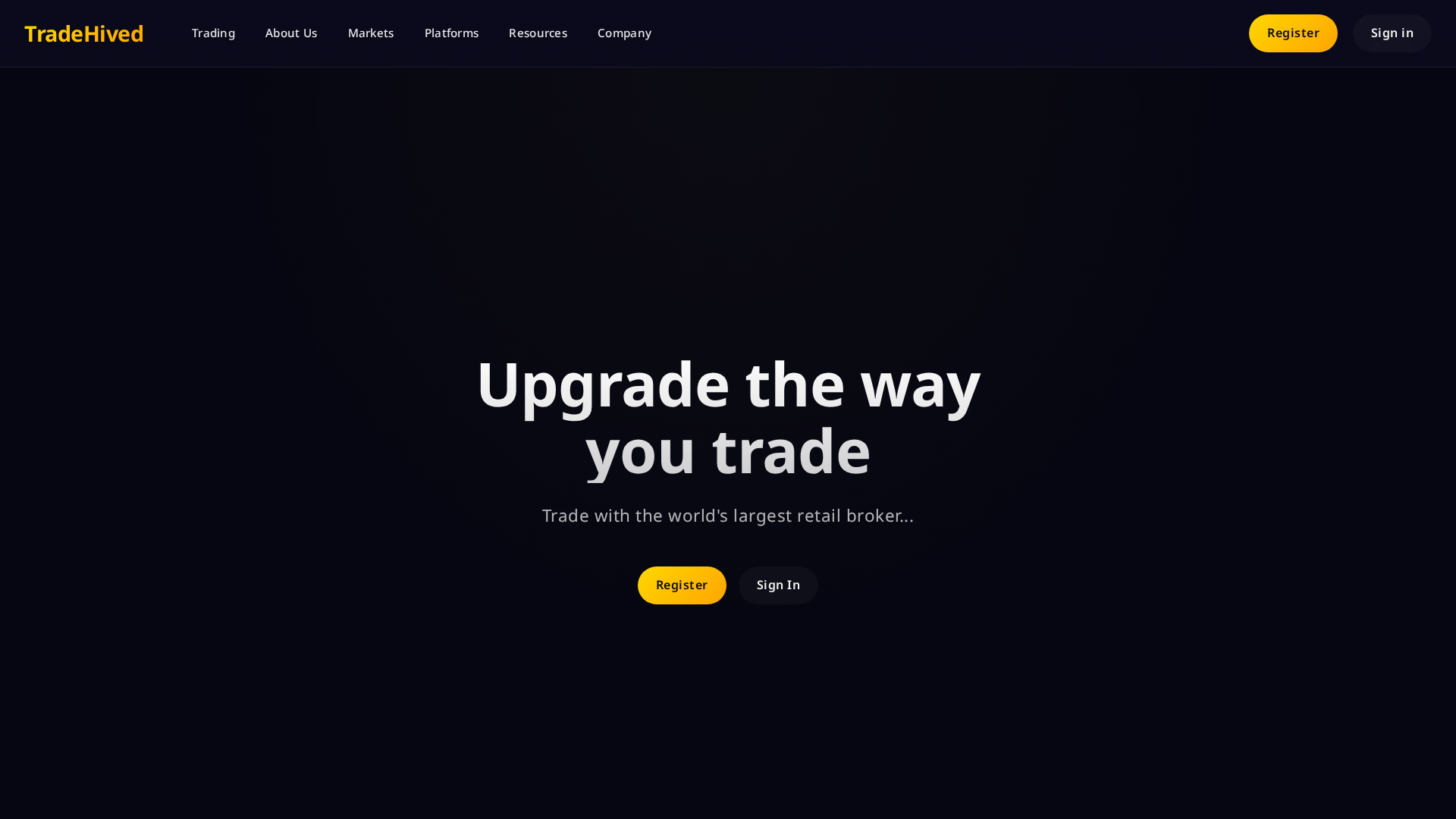 Screenshot of tradehived.net