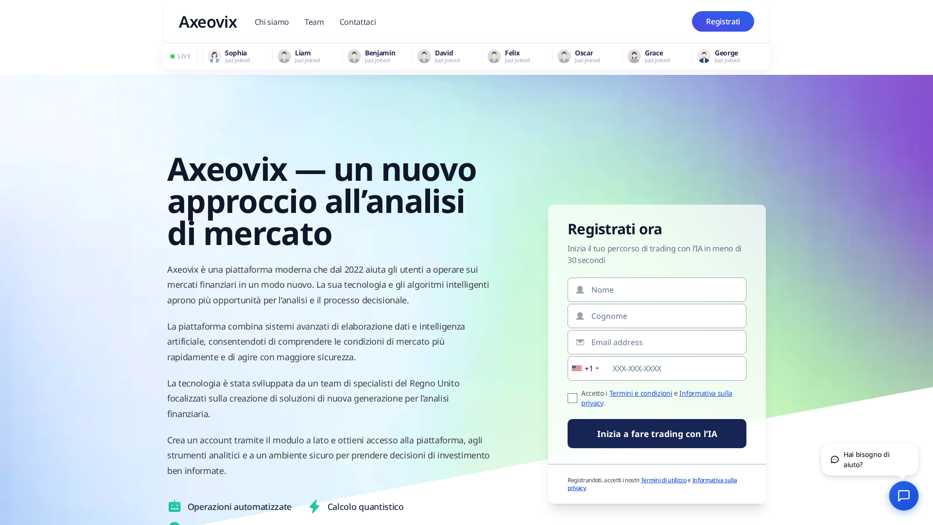 Screenshot of axeovix-aibot.com