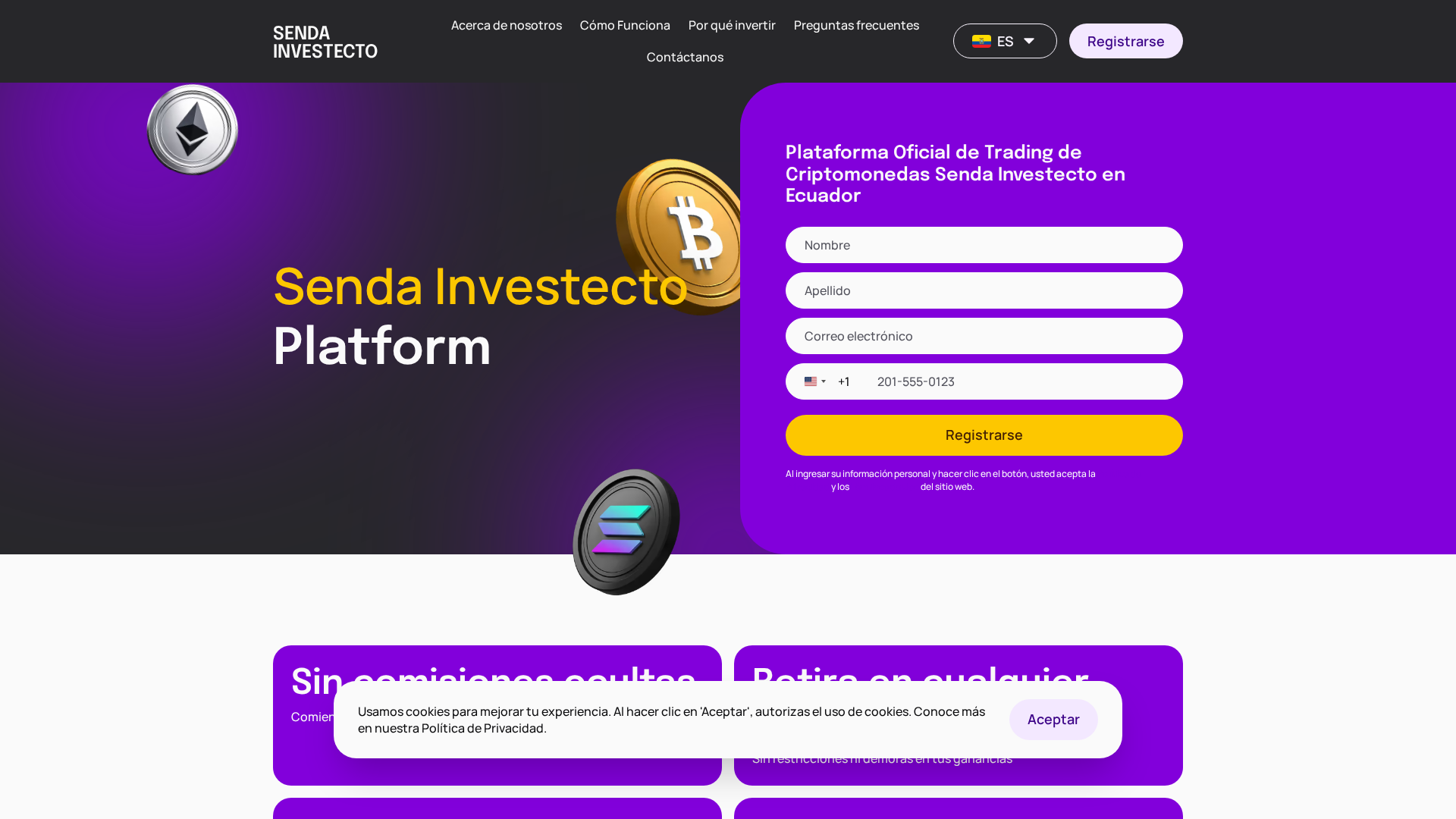 Screenshot of sendainvestecto.com