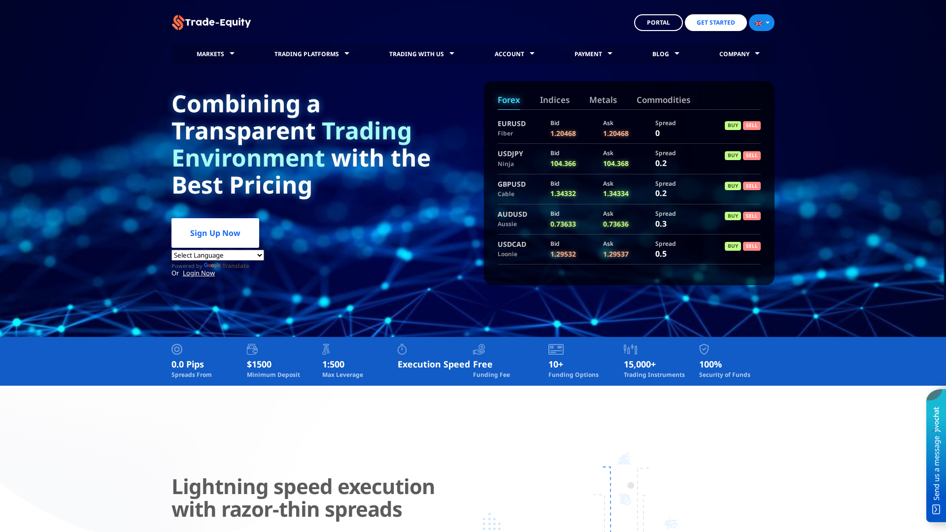 Screenshot of trade-equityhub.com