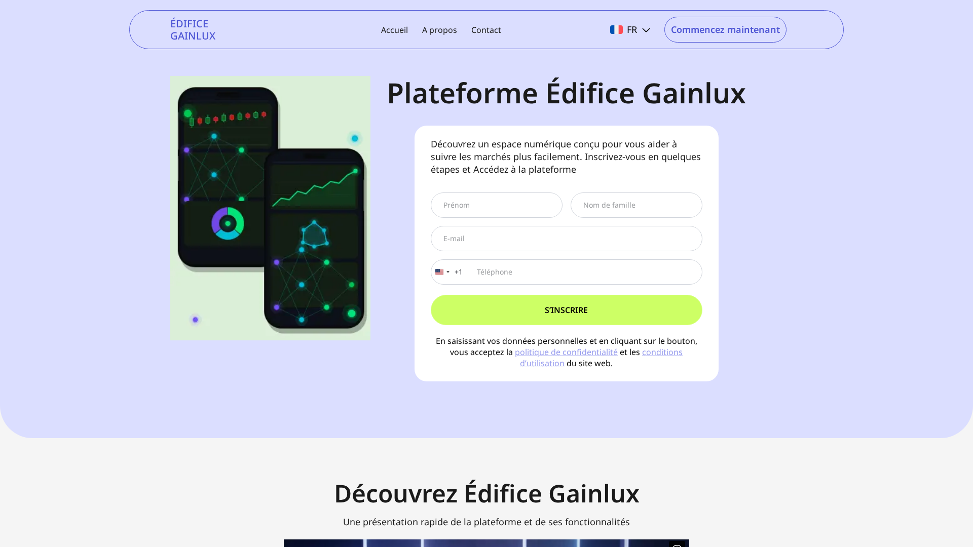 Screenshot of edificegainlux-fr.live