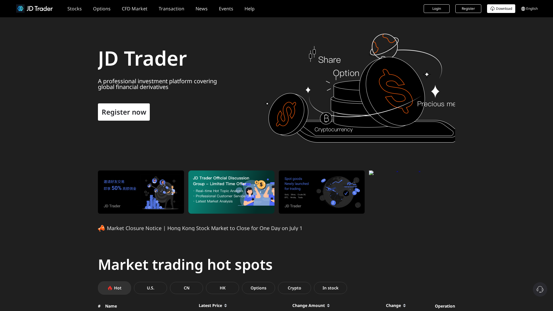 Screenshot of jdzqtrade666.com