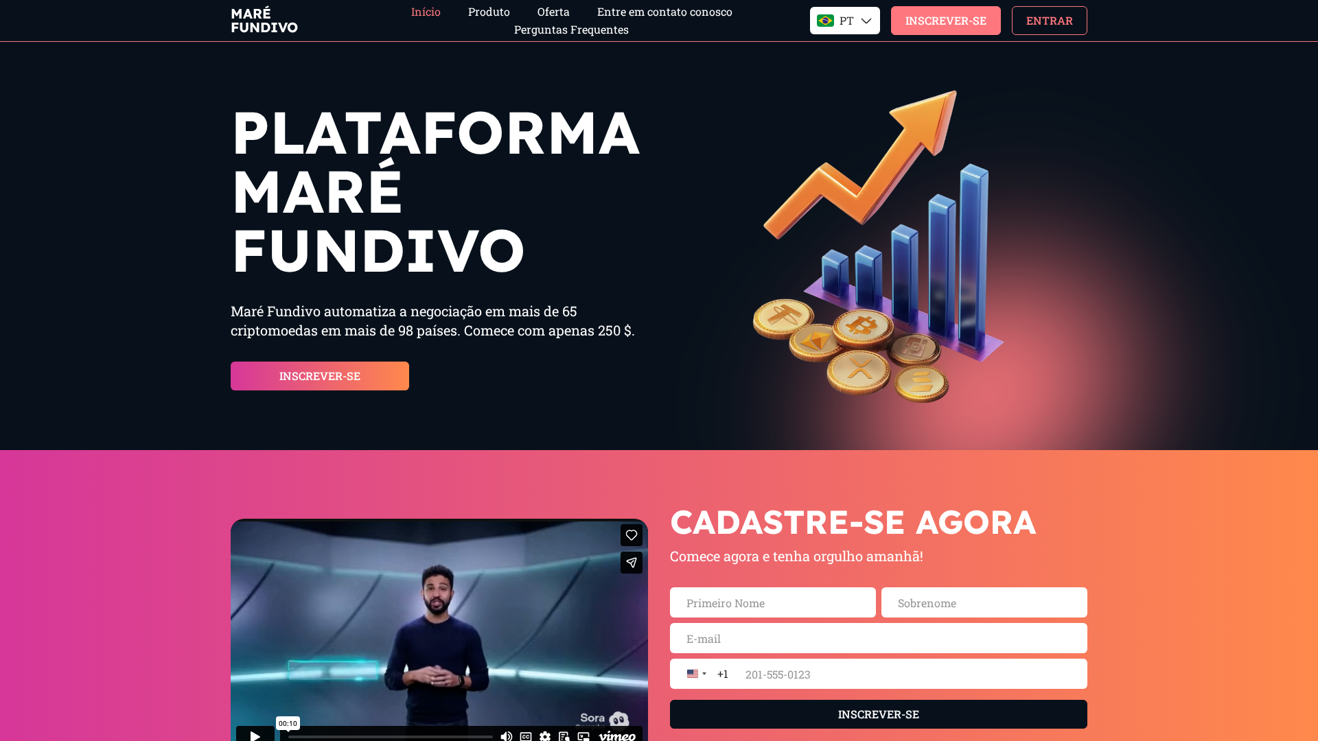 Screenshot of marefundivo.com