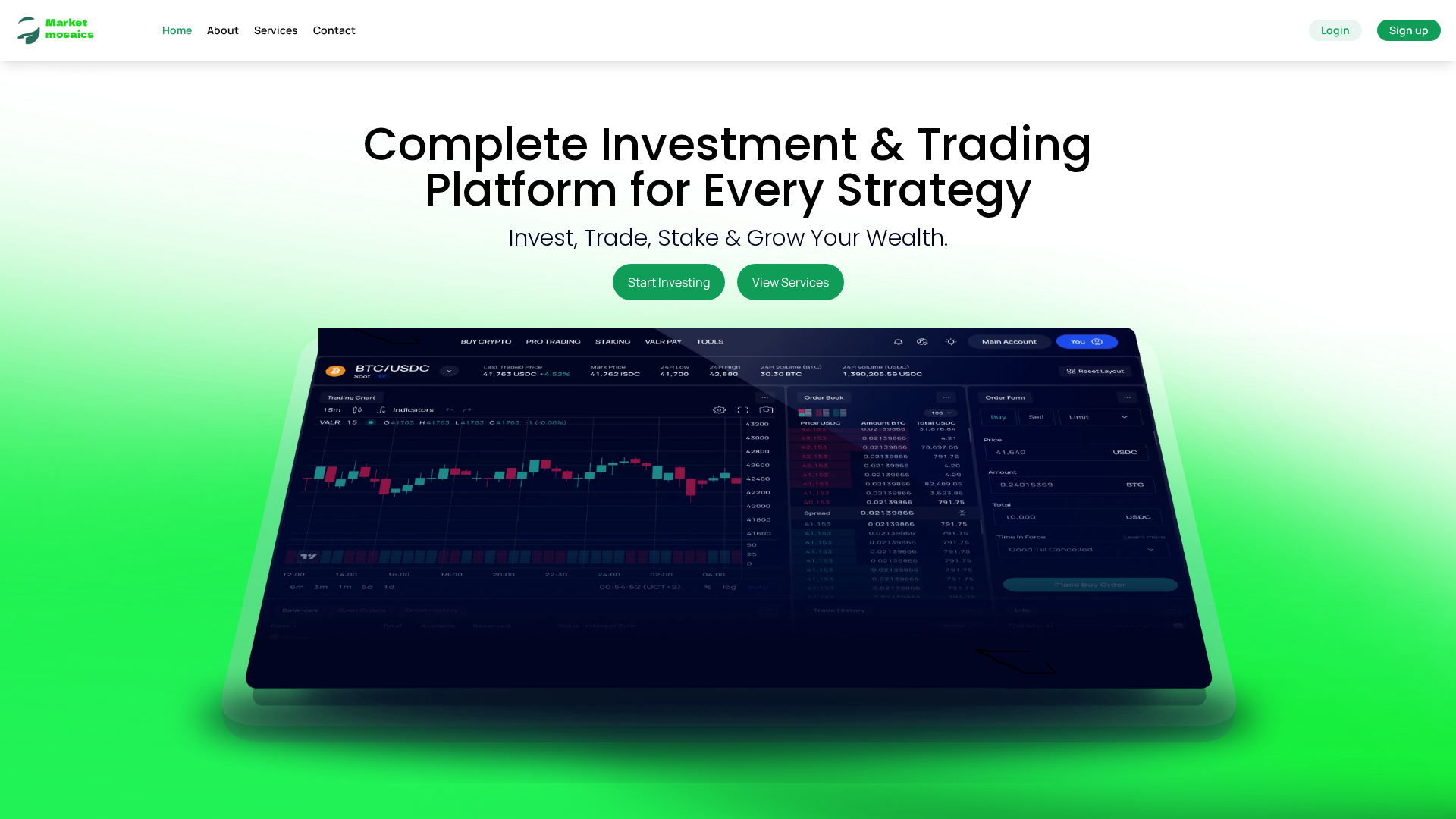 Screenshot of market-mosaics.live
