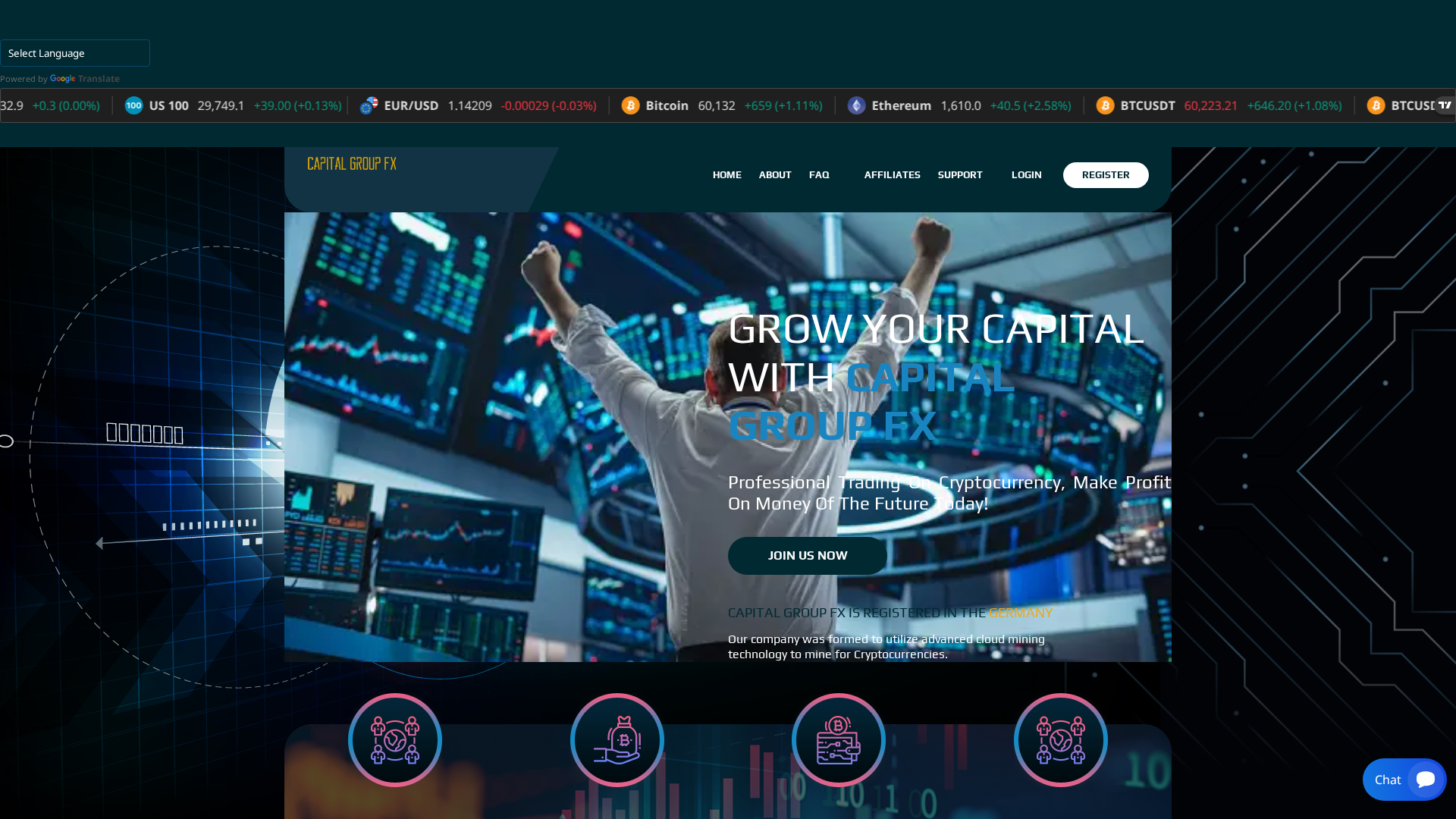 Screenshot of capitalgrouplimited.ltd