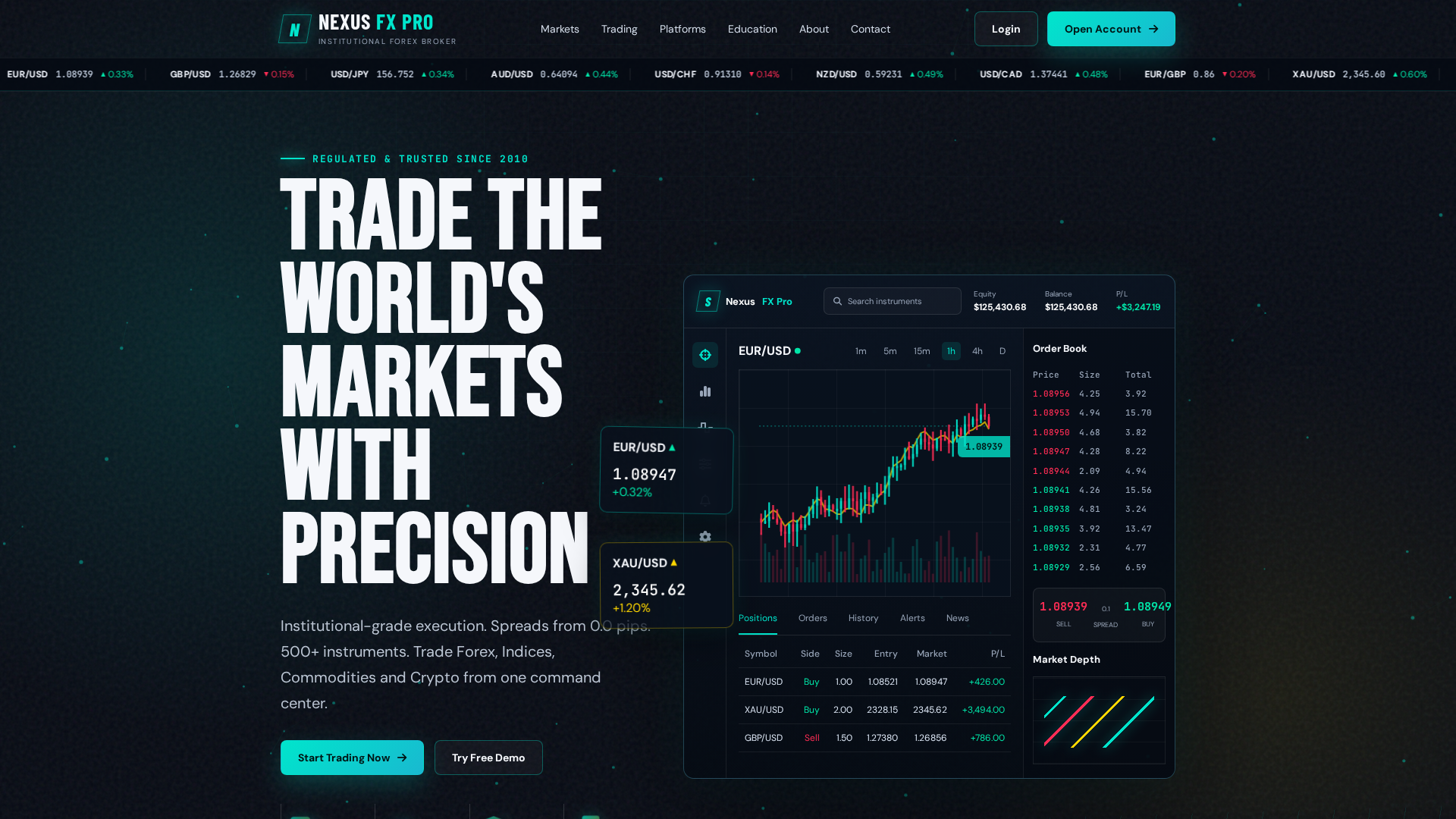 Screenshot of nexusfxpro.com