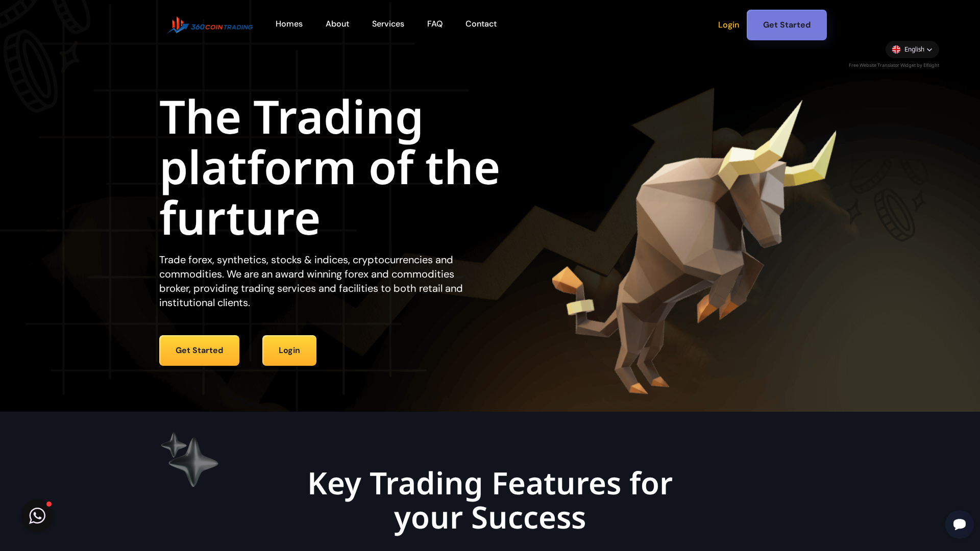 Screenshot of 360cointrading.com
