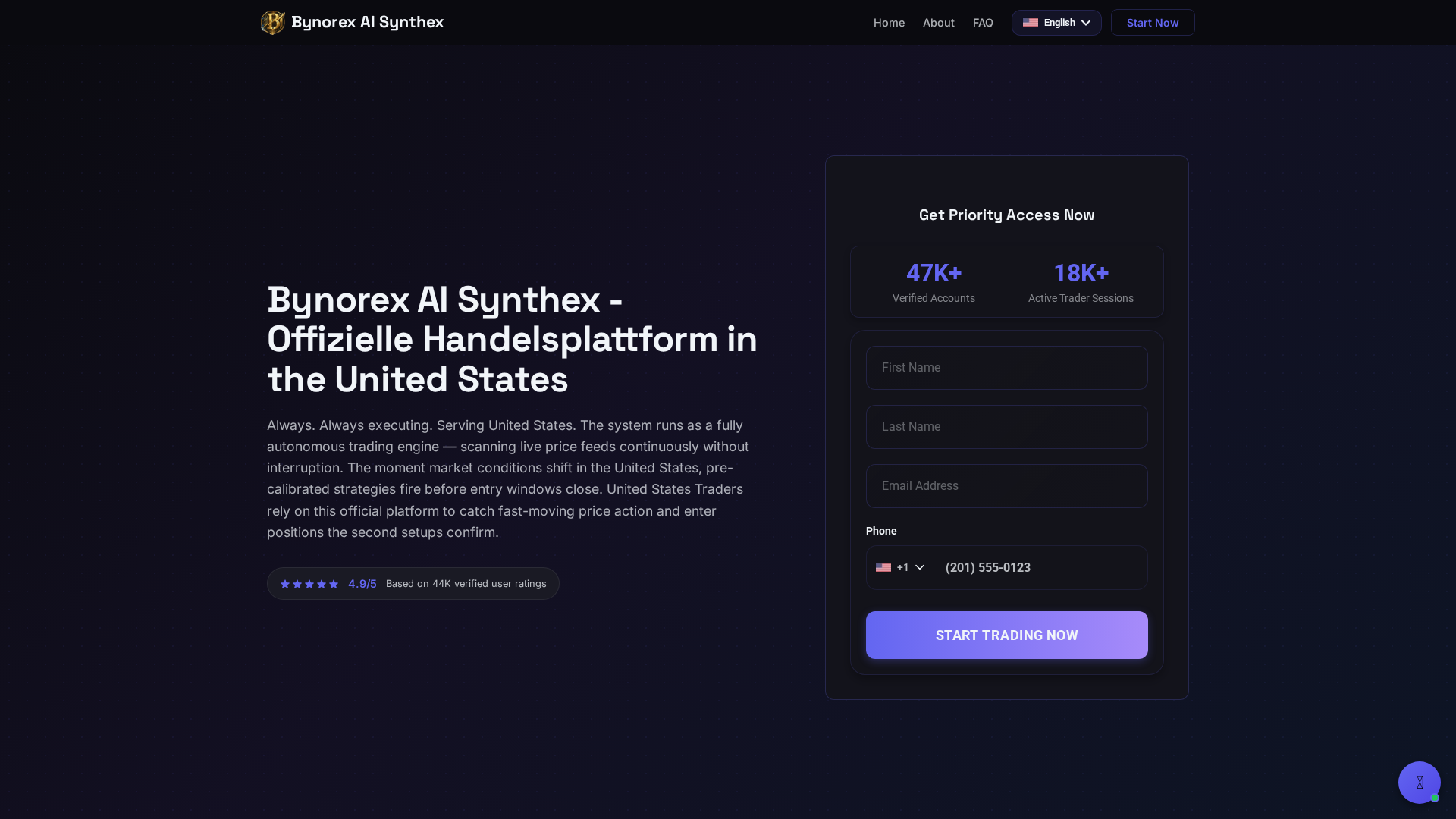 Screenshot of bynorex-ai-synthex.tech