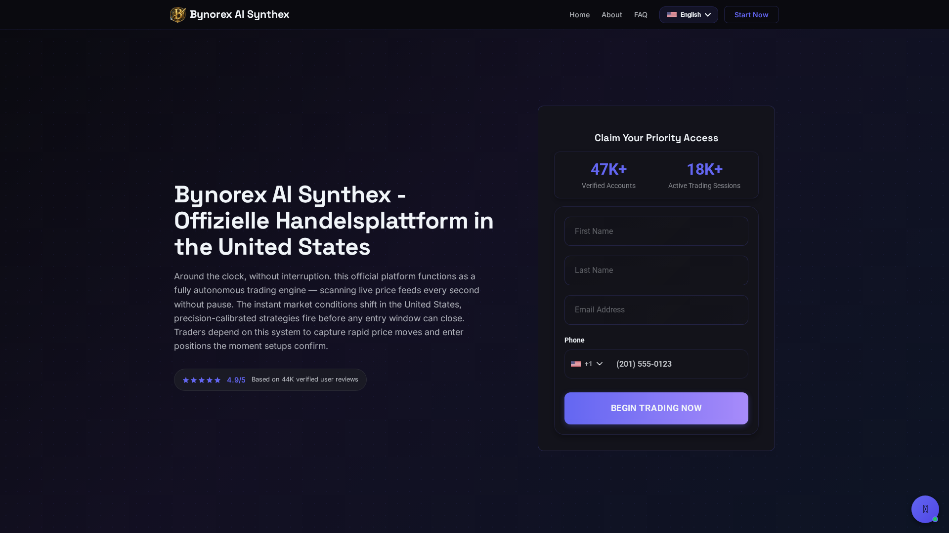 Screenshot of bynorex-ai-synthex.net