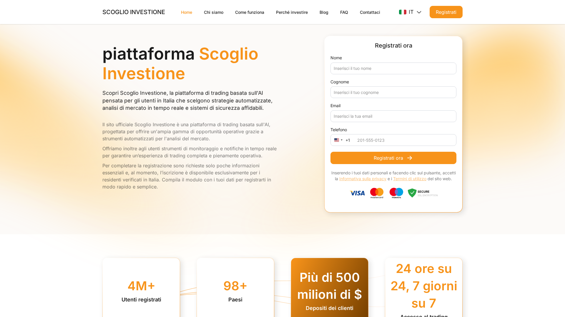 Screenshot of scoglioinvestione.com