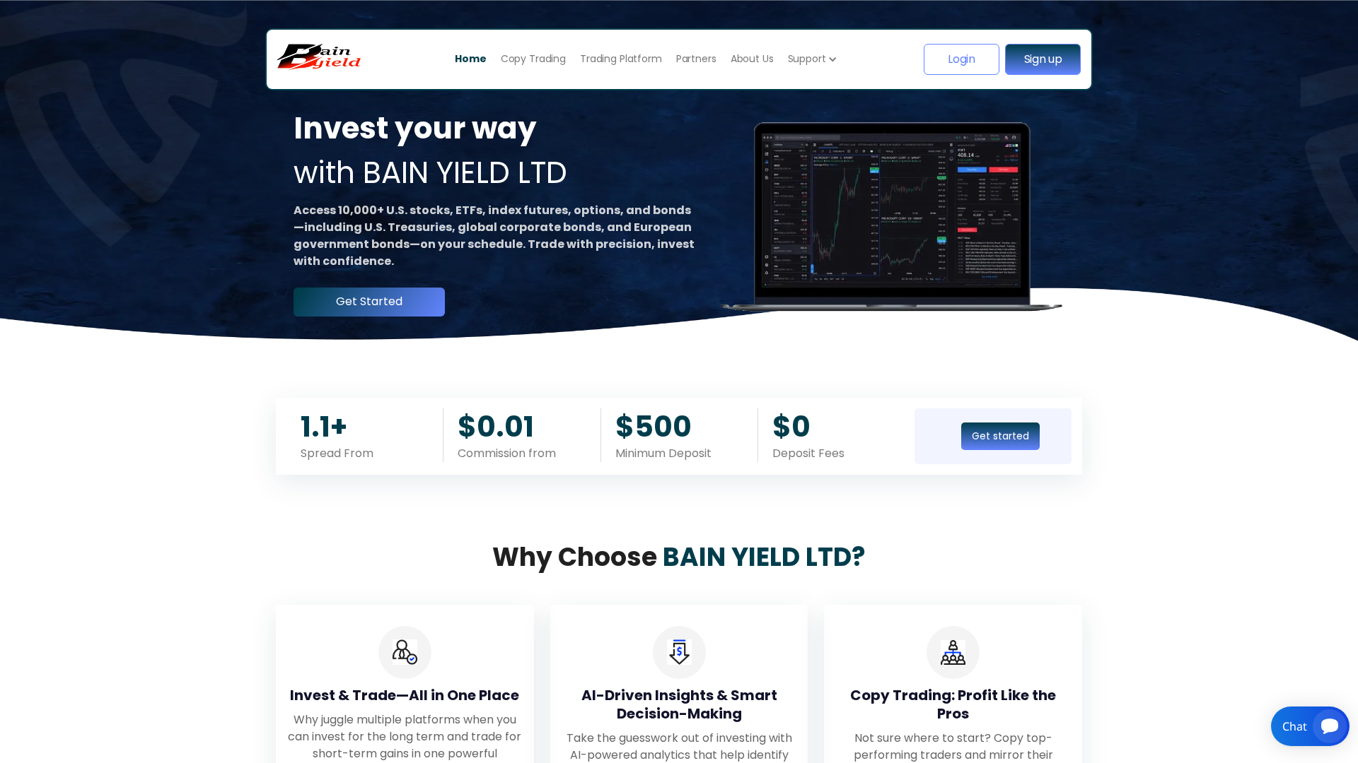 Screenshot of bainyield.online
