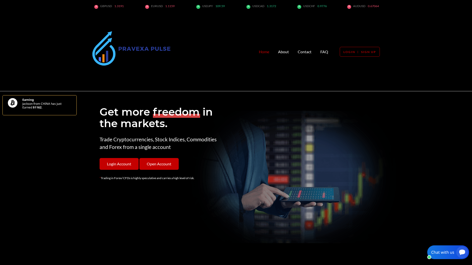 Screenshot of pravexapulse.live