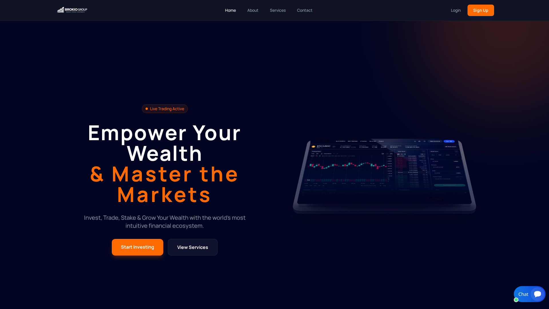 Screenshot of brokiogroup.com
