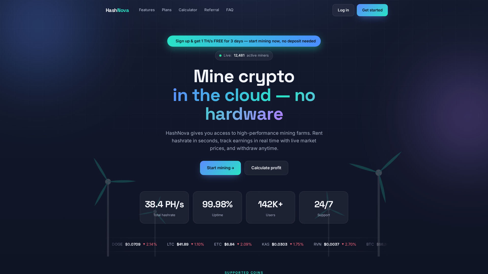 Screenshot of hashnova.org