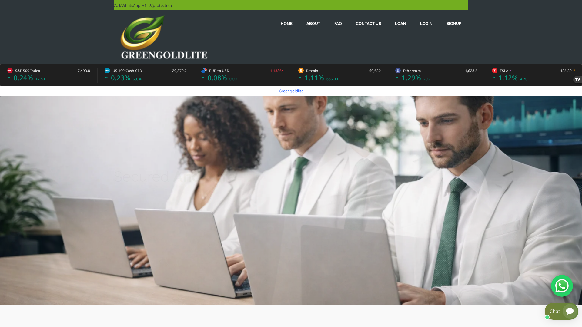 Screenshot of greengold-lite.com