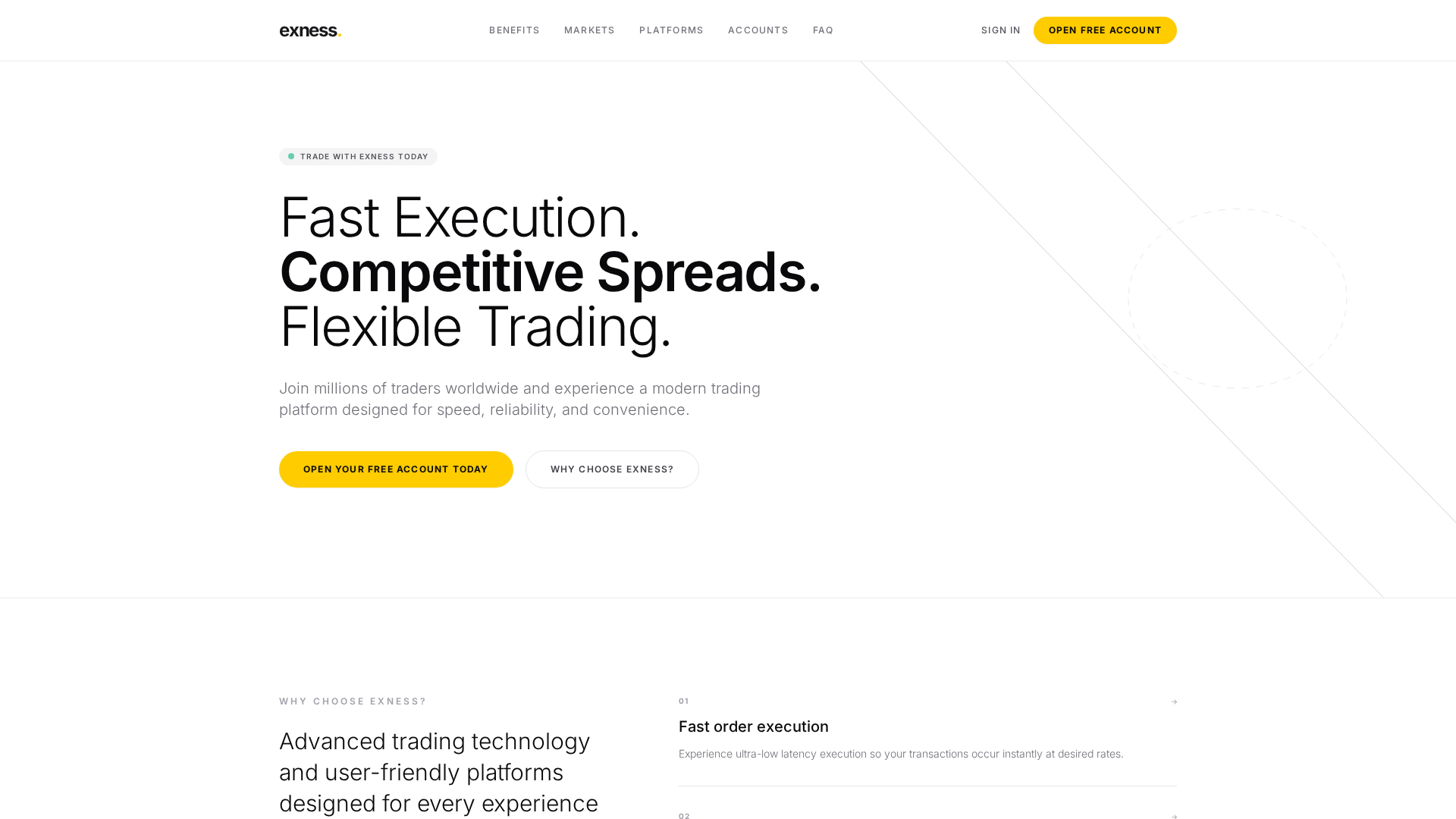 Screenshot of exnessstrade.com
