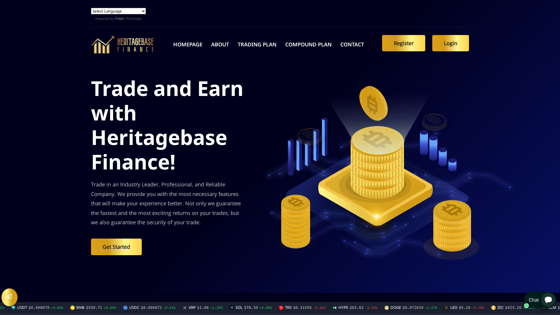 Screenshot of heritagebasefinance.org
