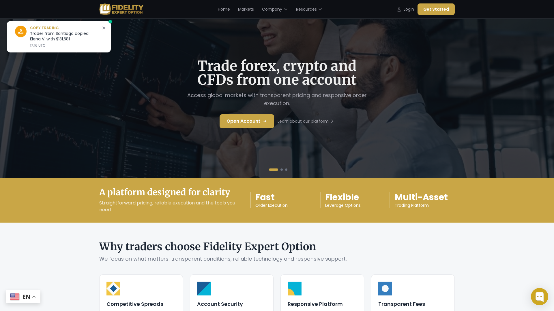 Screenshot of fidelityexpertoption.com