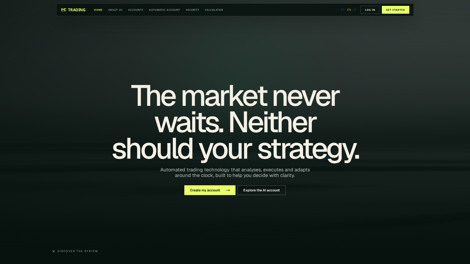 Screenshot of imctrading-ia.com