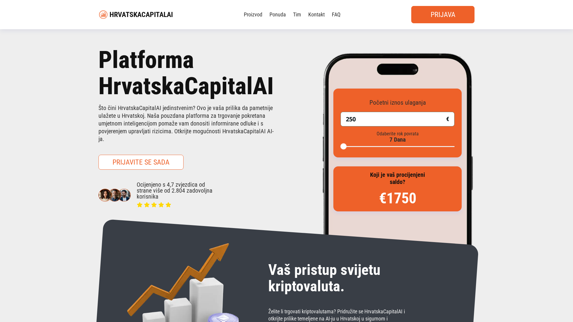 Screenshot of hrvatskacapital-ai.com