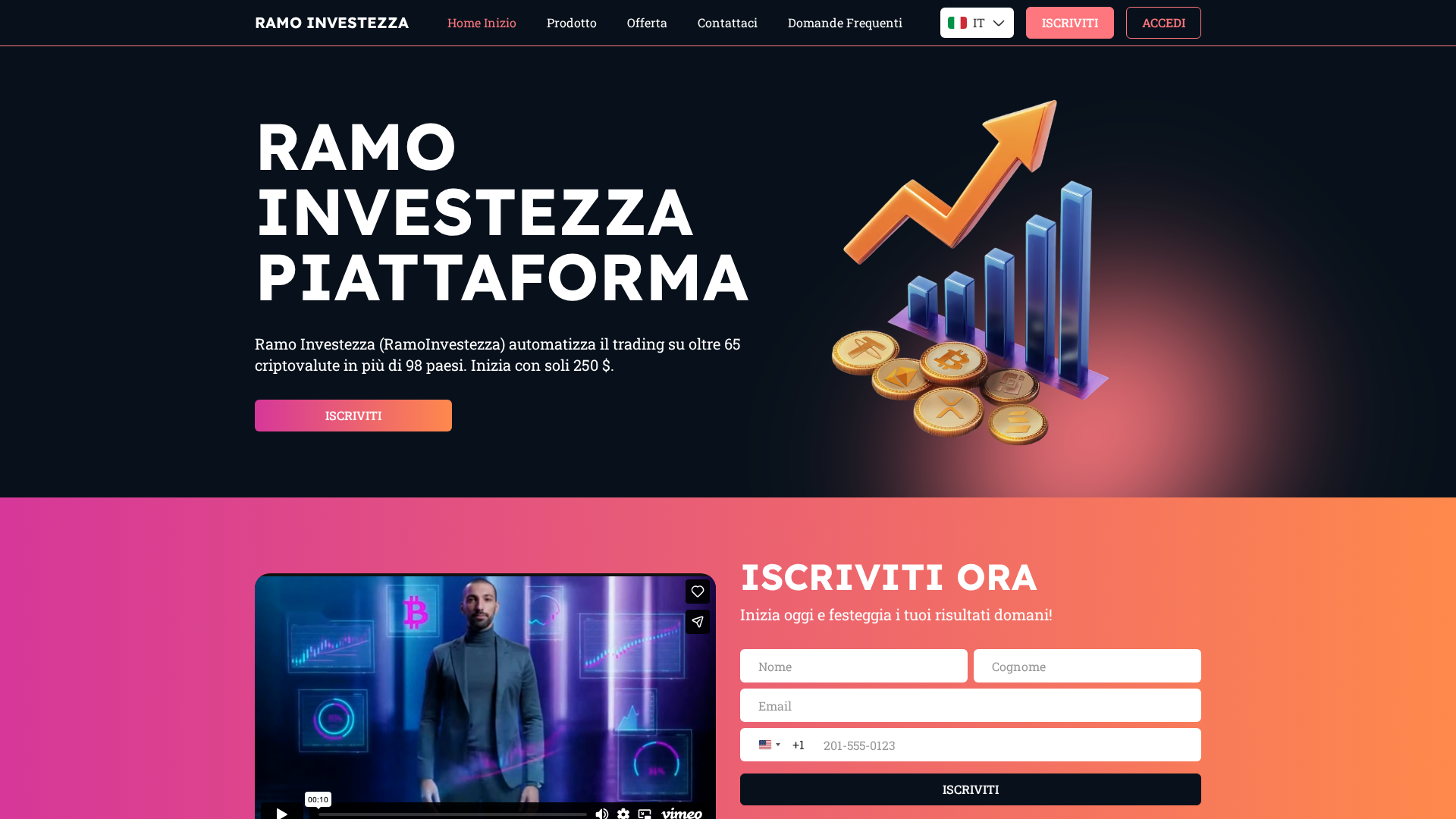Screenshot of ramoinvestezza.com