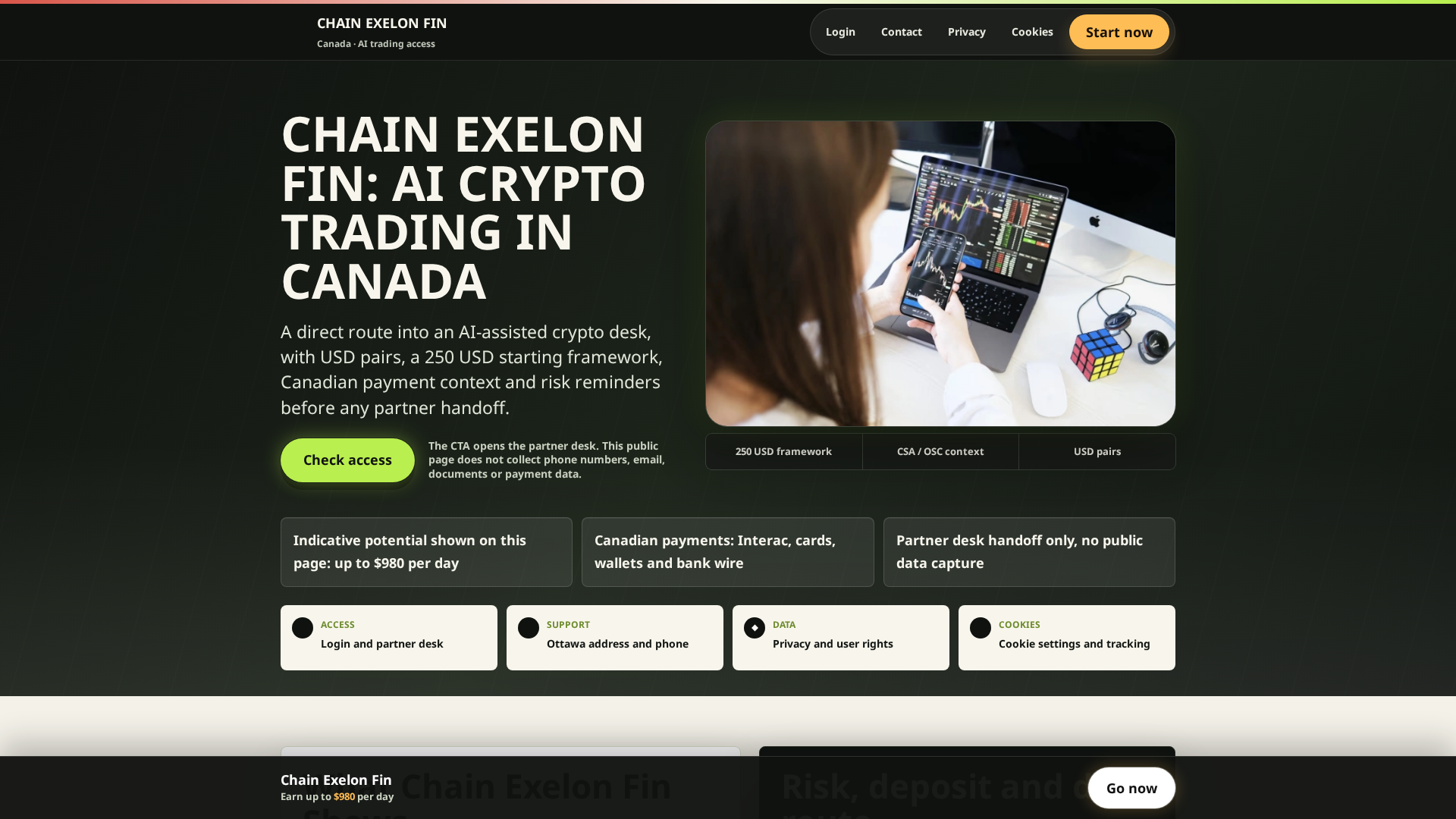 Screenshot of chainexelon.ca