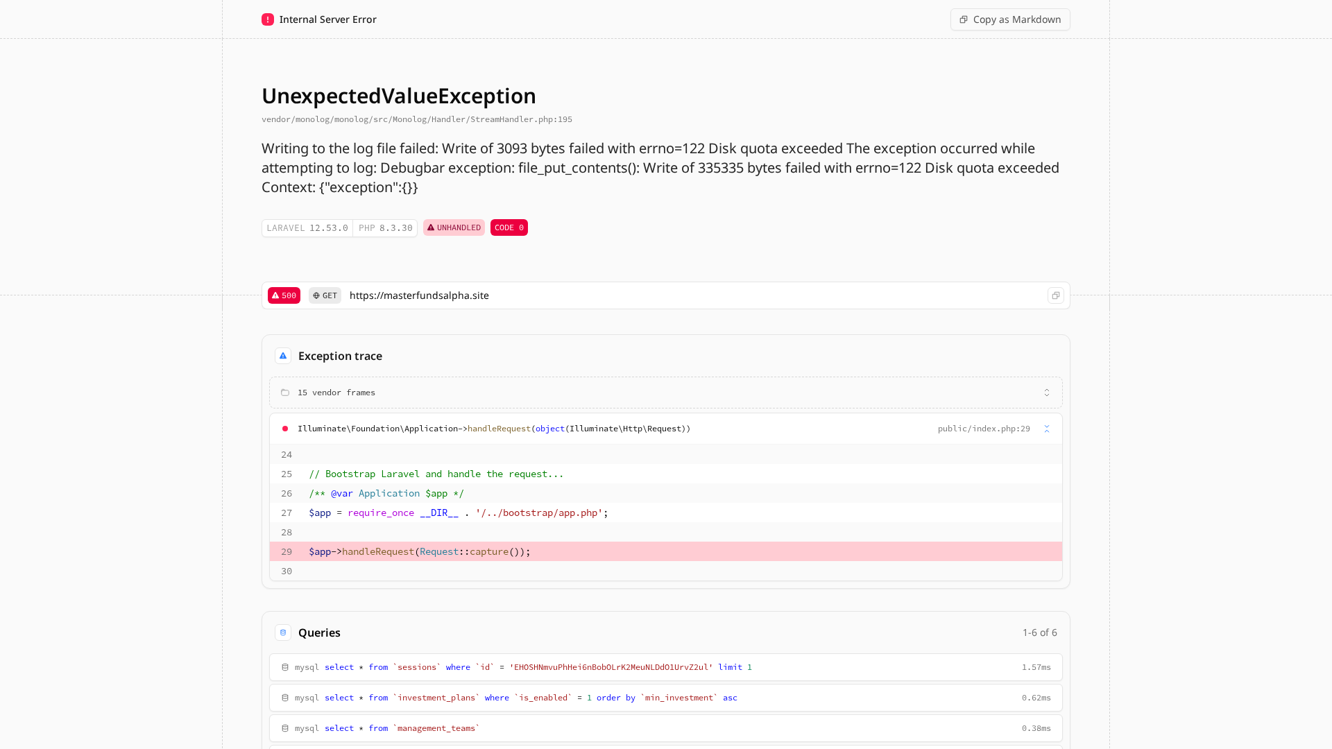 Screenshot of masterfundsalpha.site