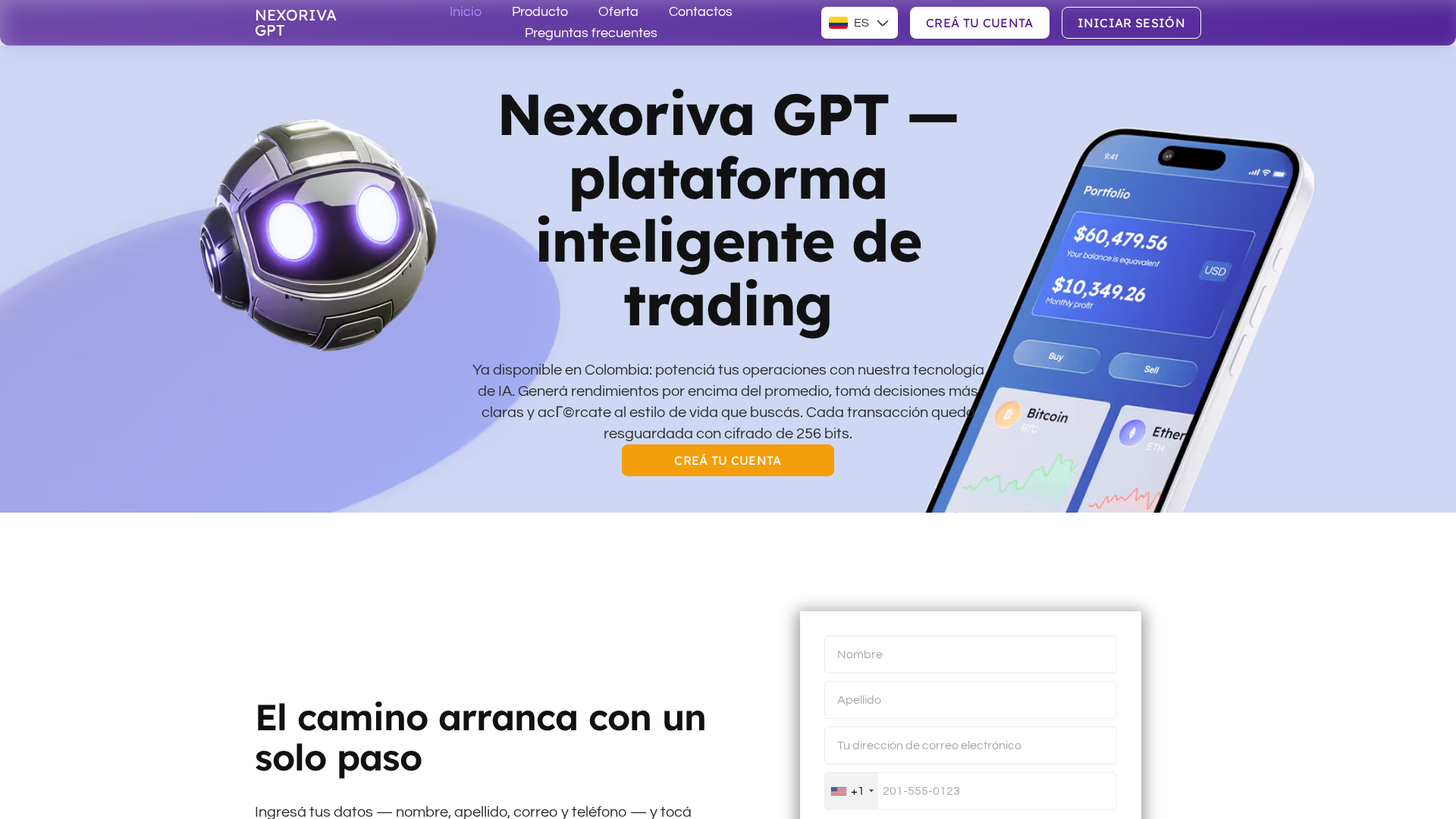 Screenshot of nexoriva-gpt.com
