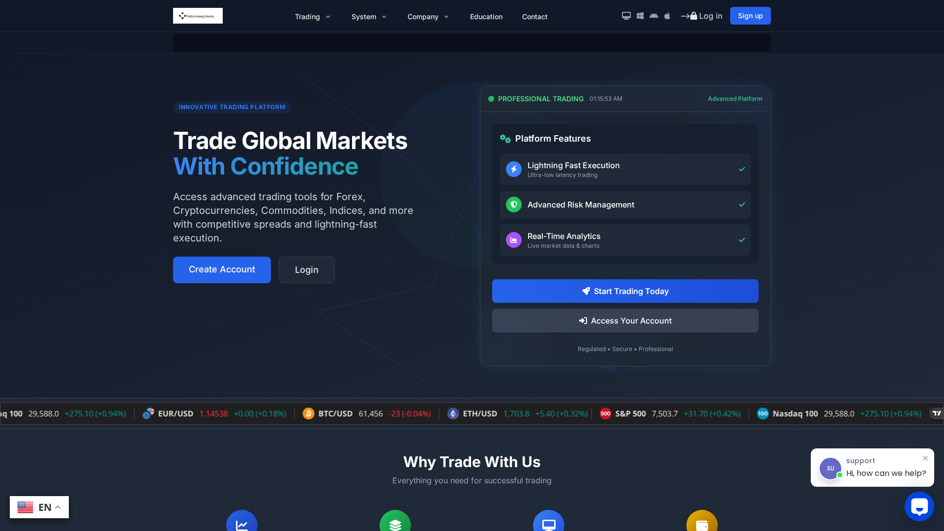 Screenshot of finthormargintrade.org