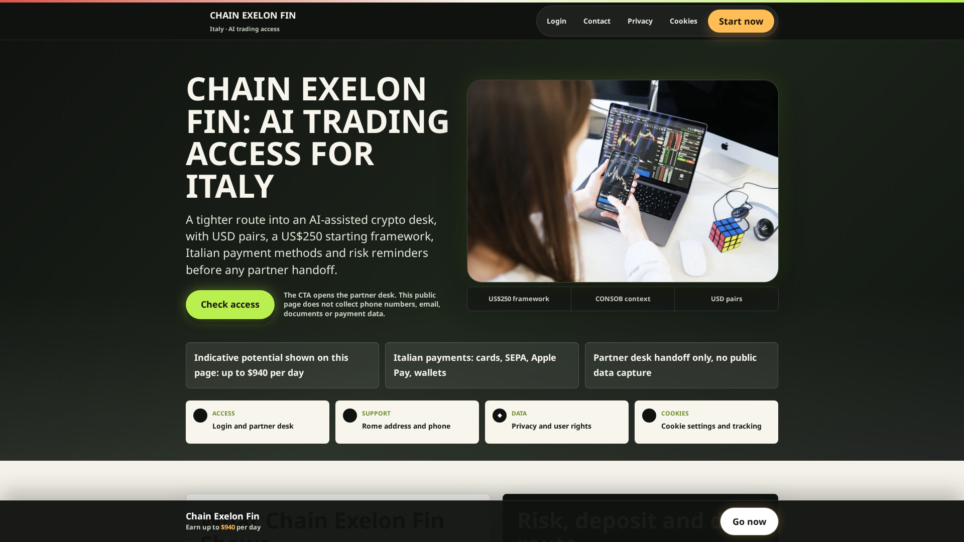 Screenshot of chainexelon.it