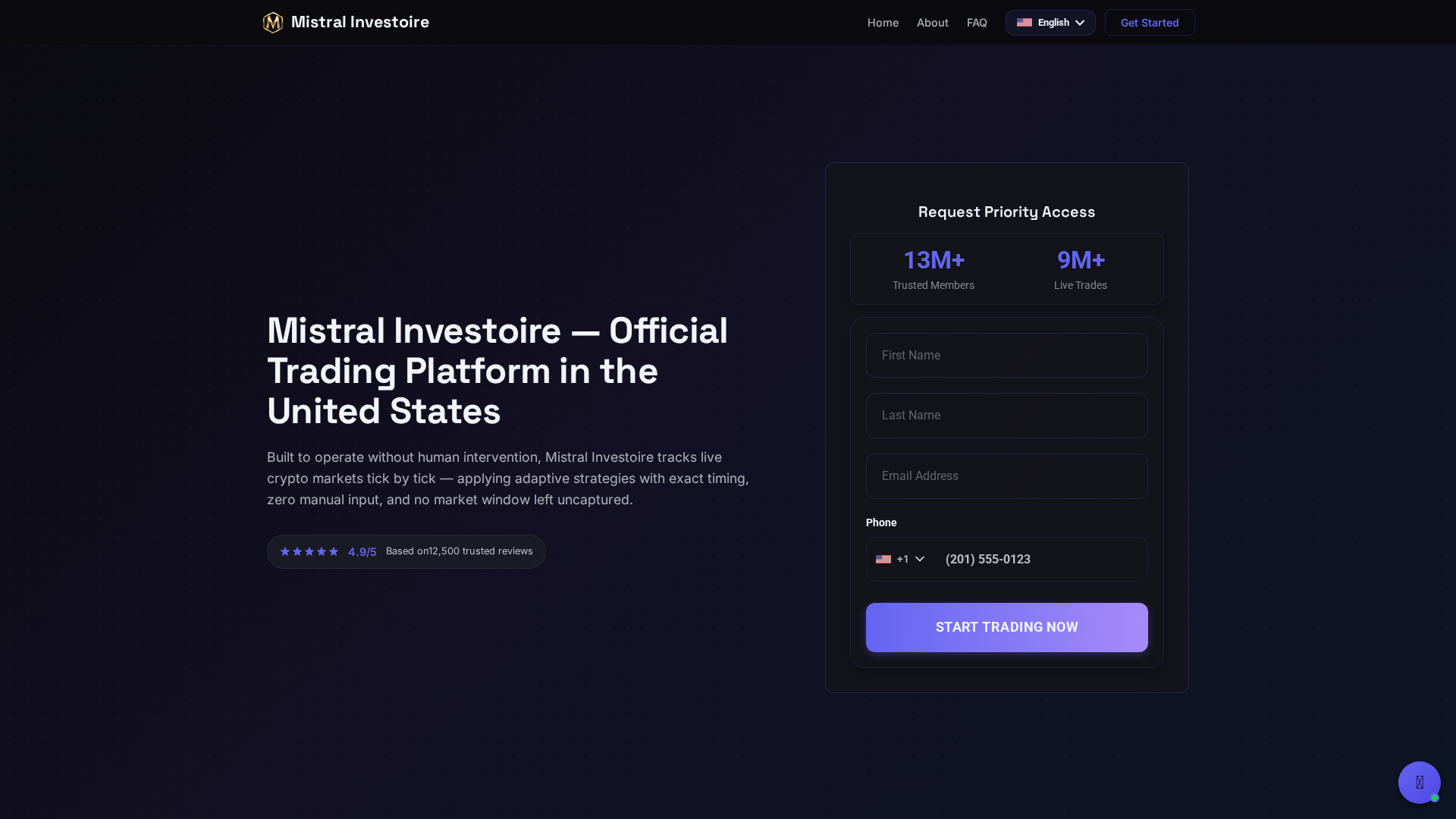 Screenshot of mistral-investoire.com