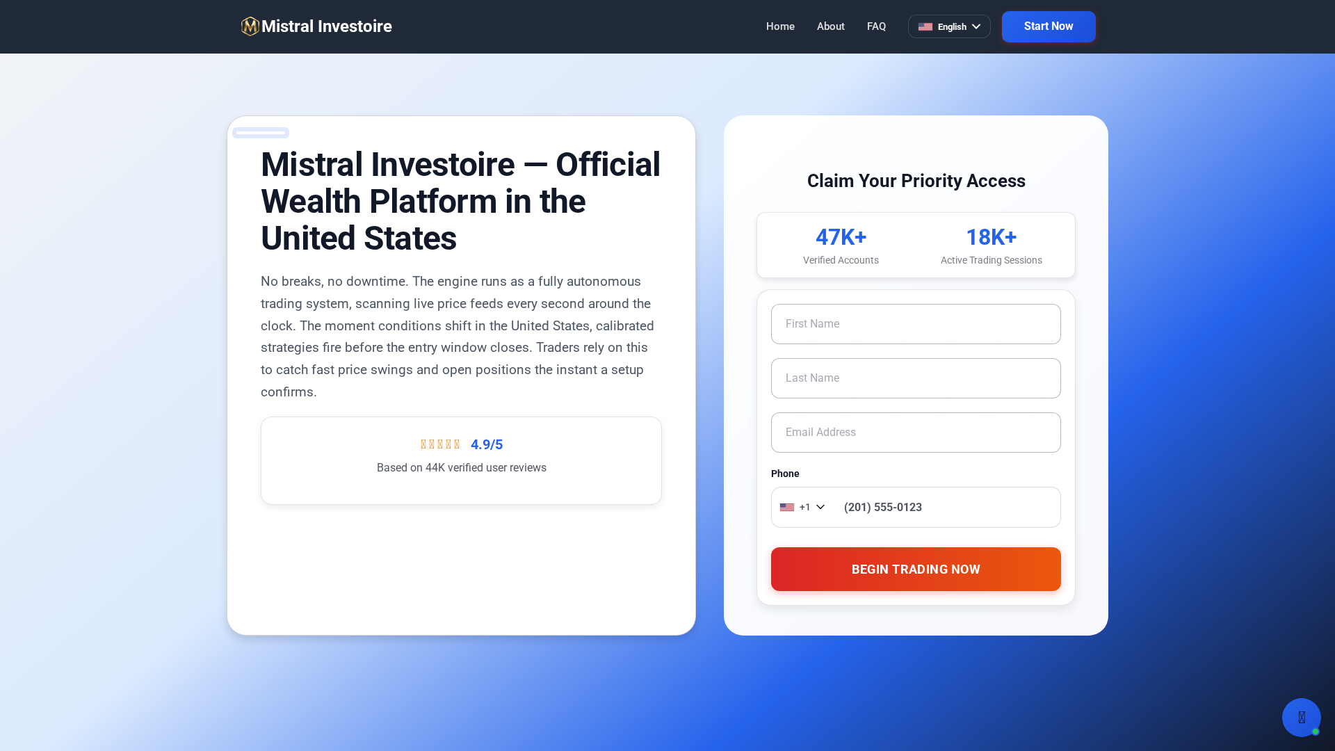 Screenshot of mistral-investoire.org