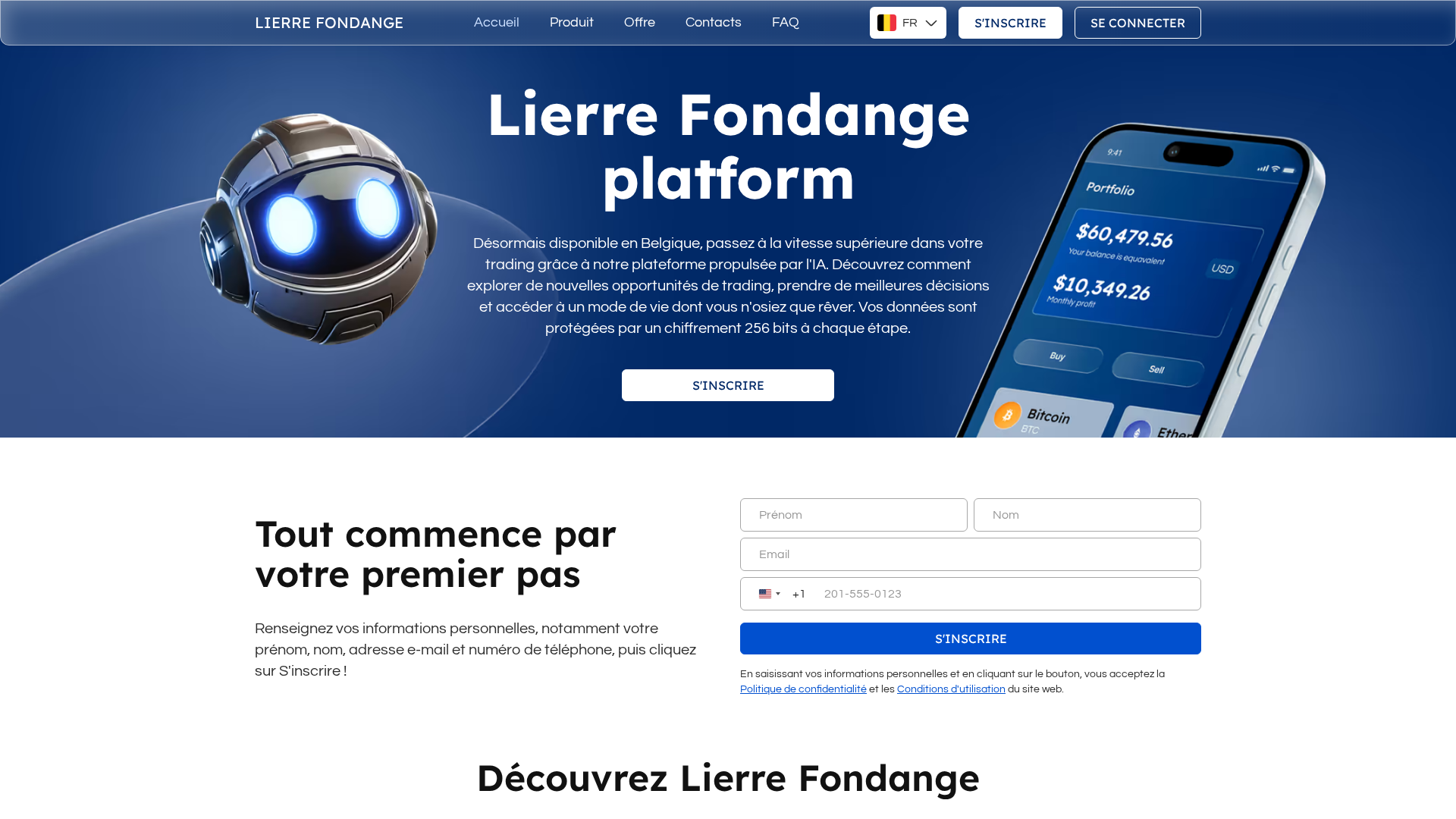 Screenshot of lierrefondange.com