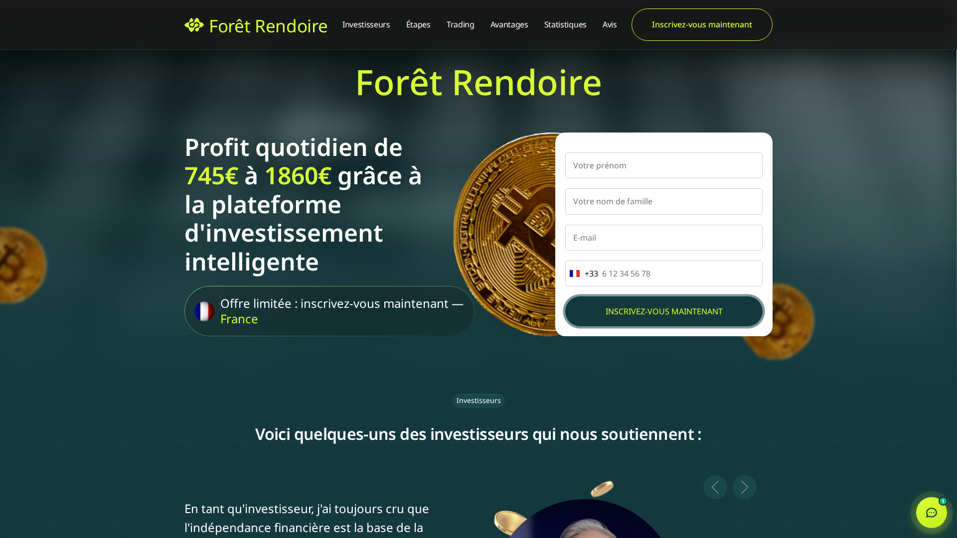 Screenshot of foret-rendoire.online