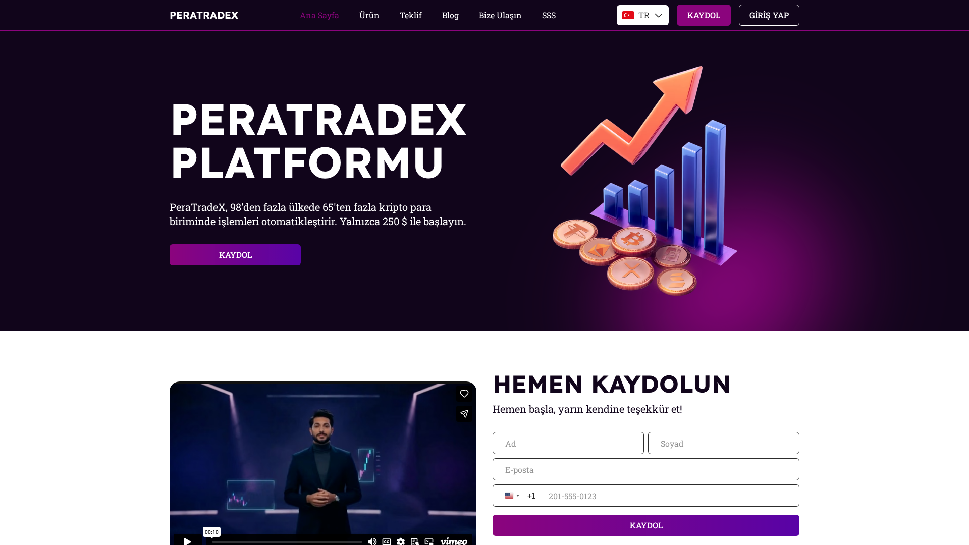 Screenshot of peratradex.com