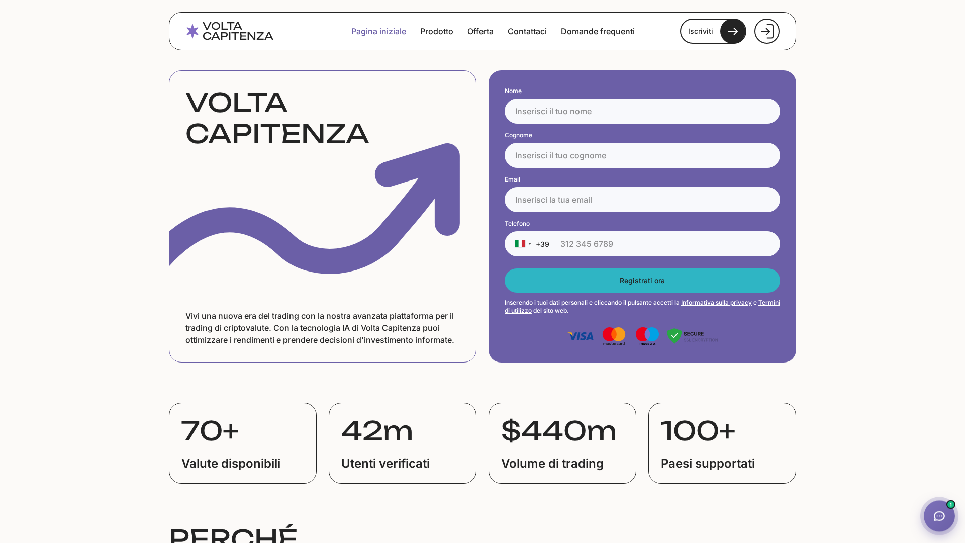 Screenshot of volta-capitenza-it.com