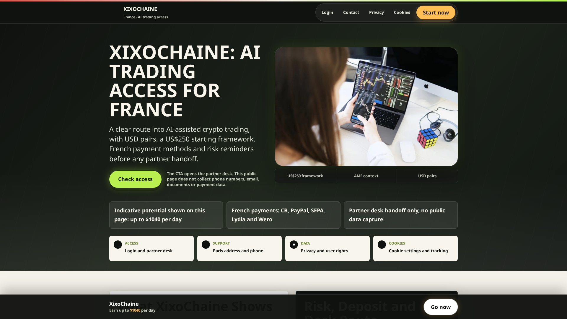 Screenshot of xixochaine.com