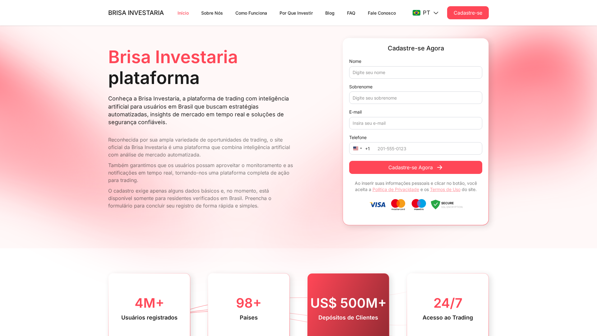 Screenshot of brisainvestaria.com