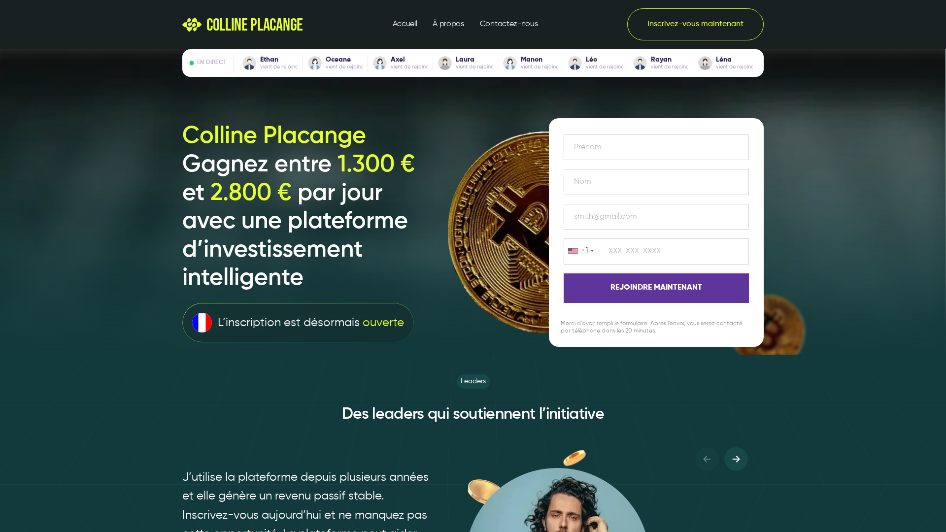 Screenshot of collineplacange-ai.com