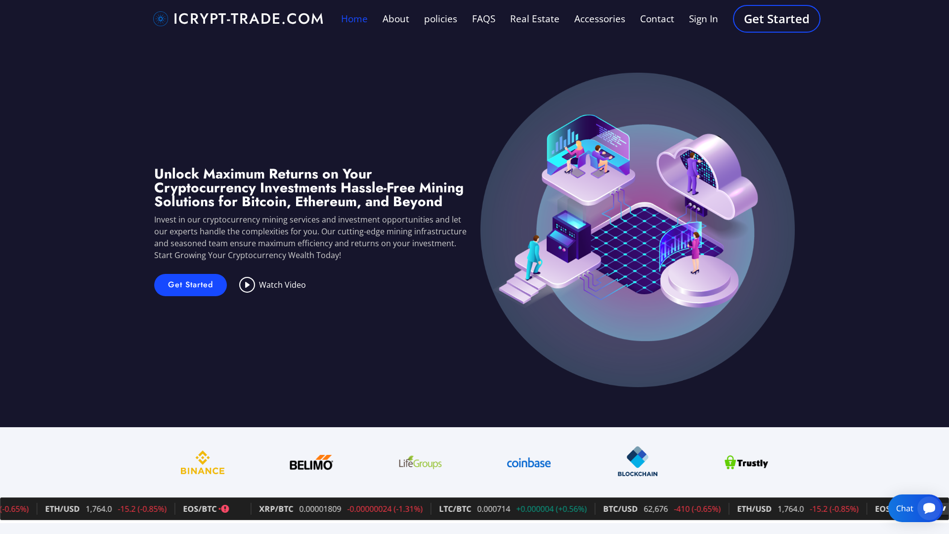 Screenshot of icrypt-trade.com