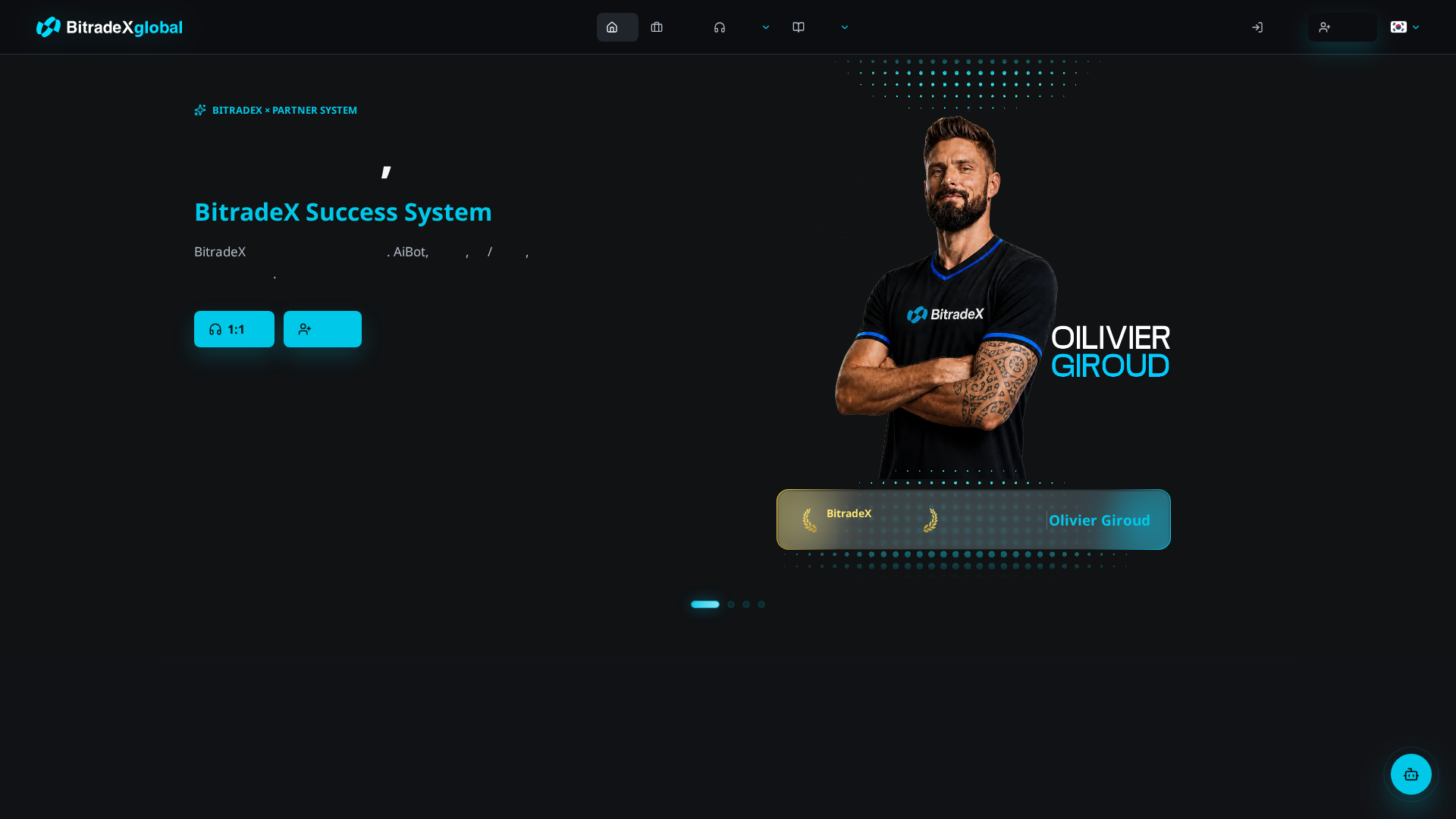 Screenshot of bitradexglobal.com