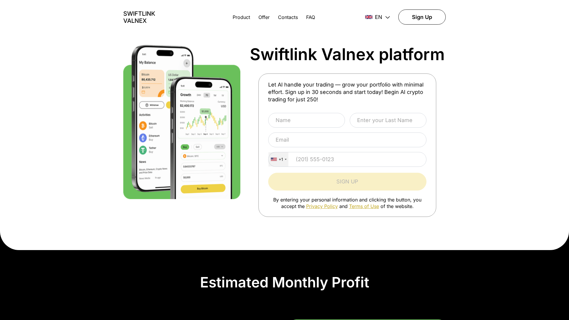 Screenshot of swiftlink-valnex.sbs