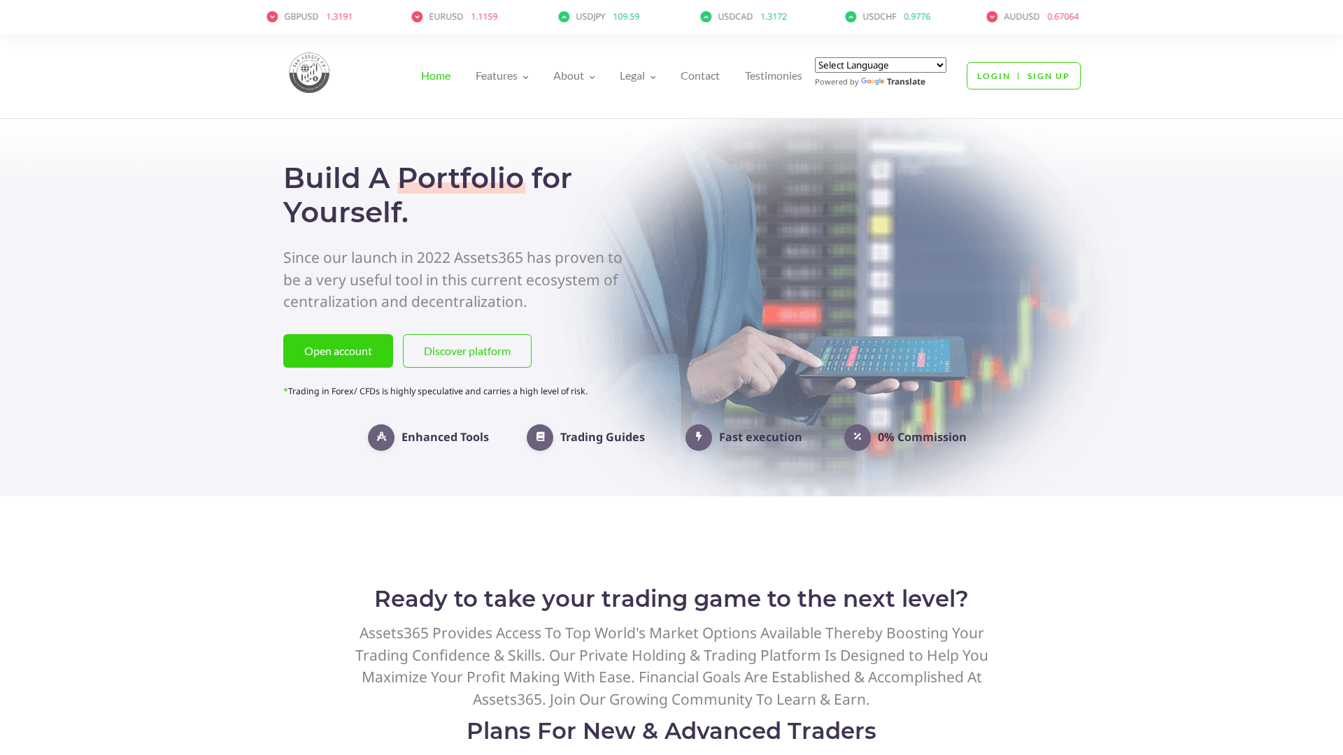 Screenshot of 365fxassets.com