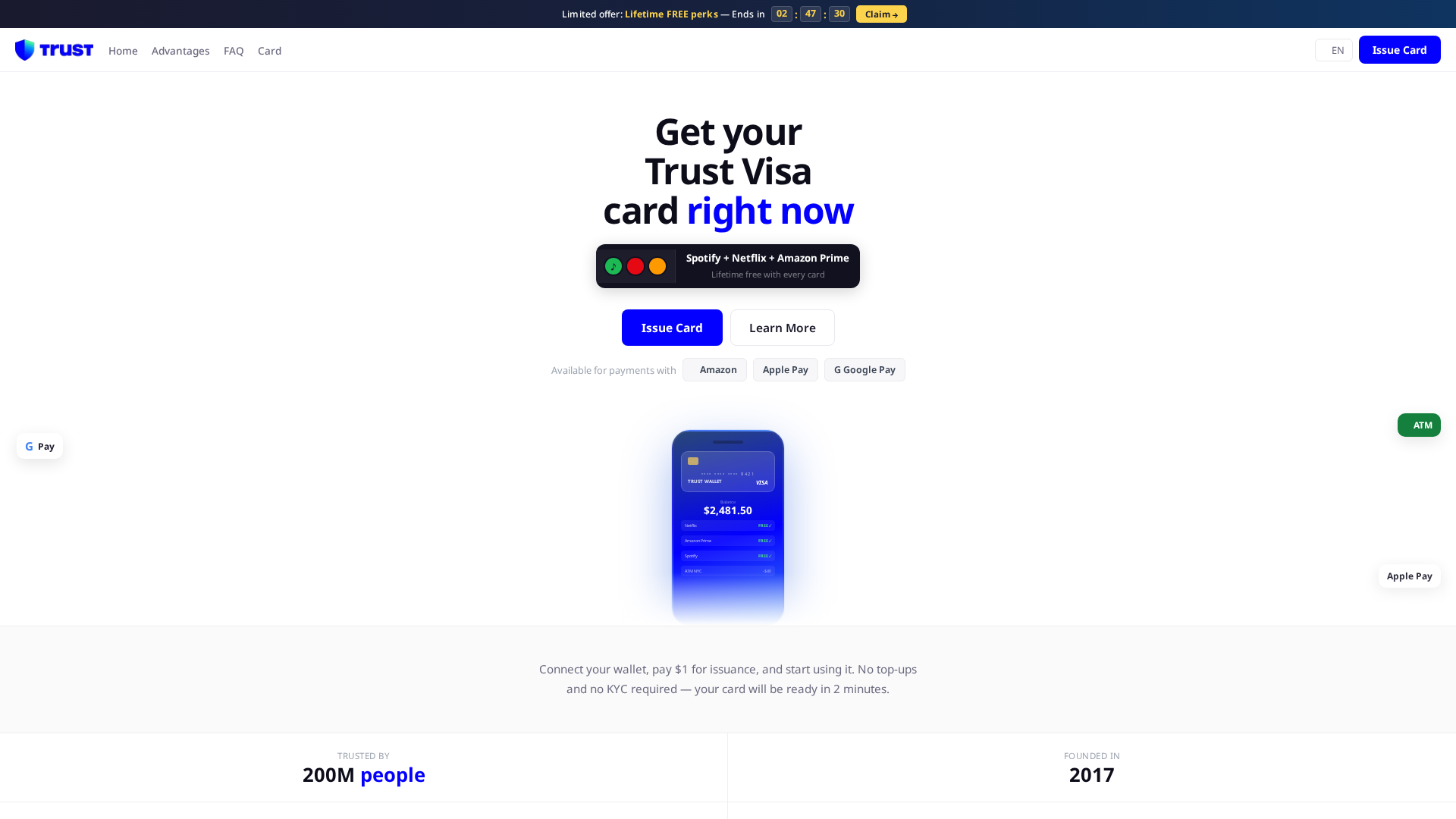 Screenshot of trustcard.agency