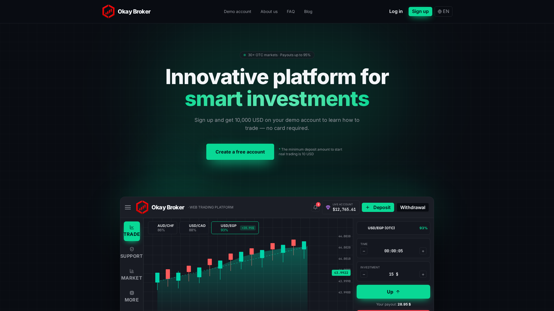 Screenshot of okaybroker.com