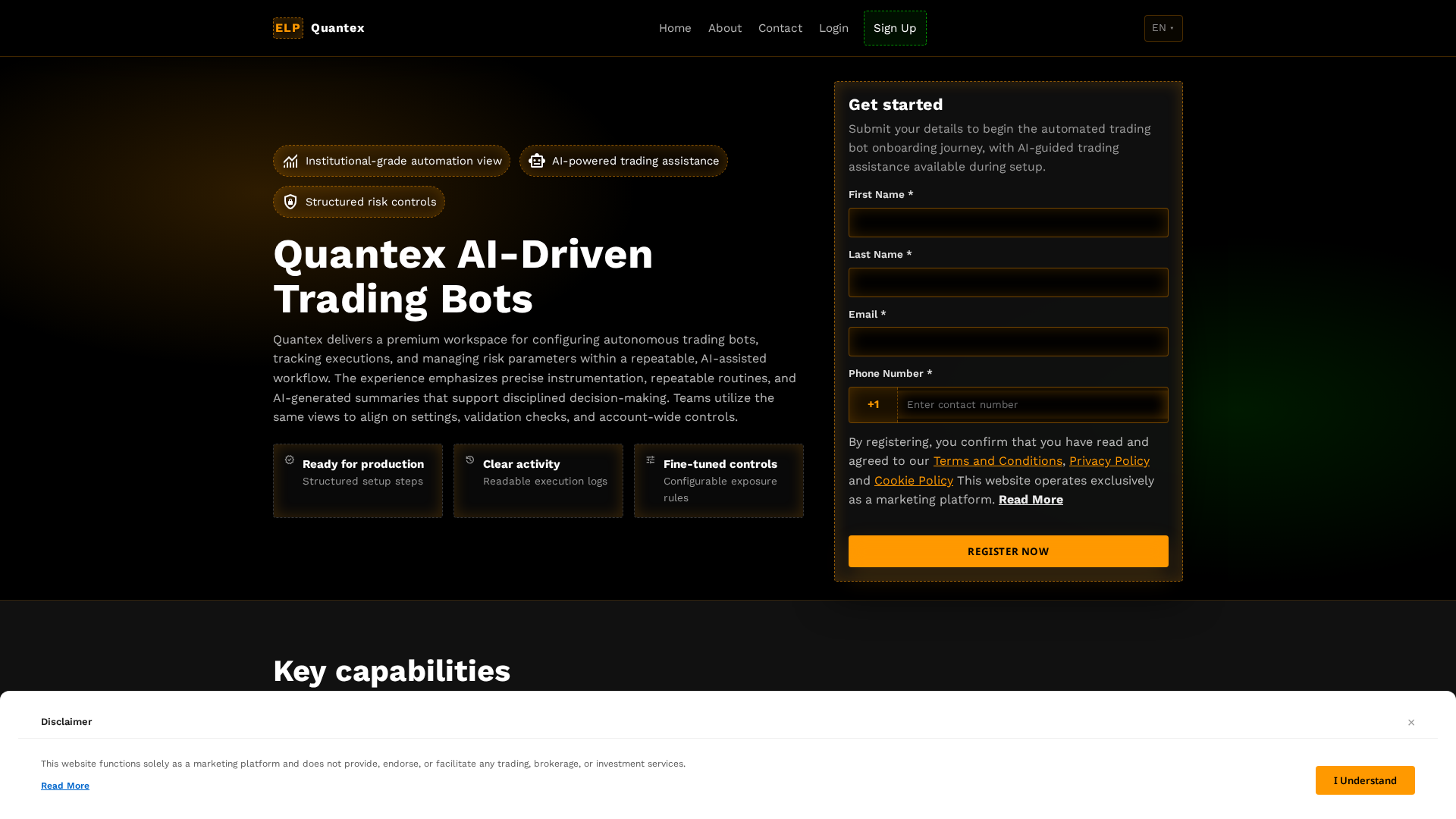 Screenshot of quantexsoftware.com