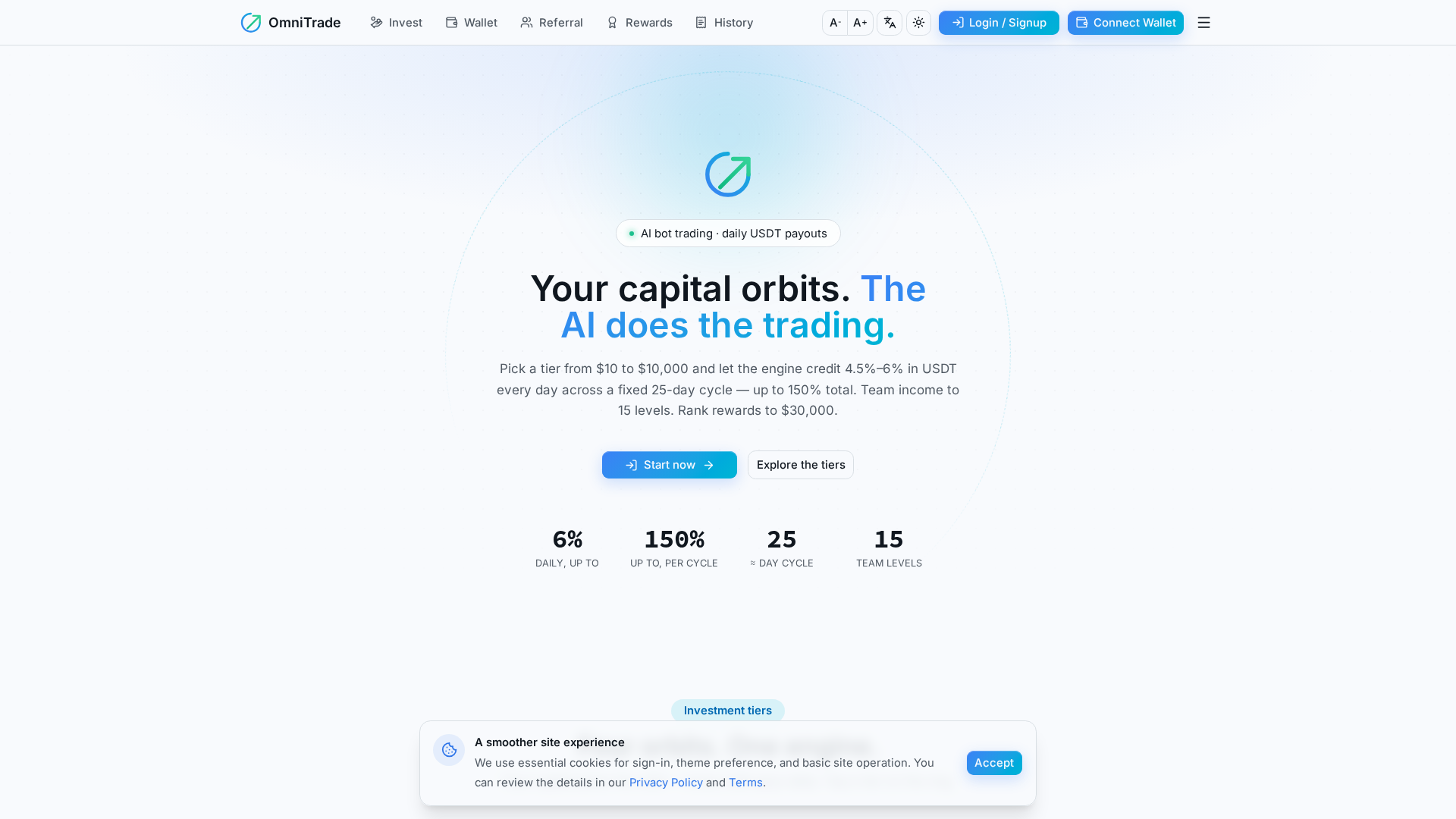 Screenshot of omnitrade.biz