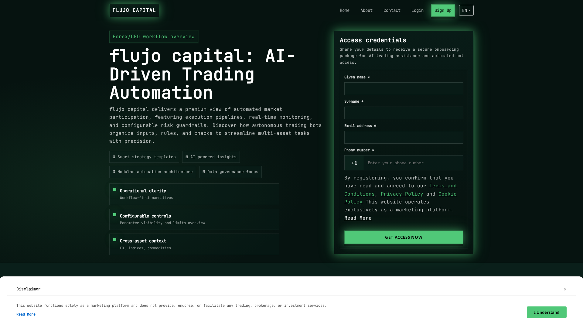 Screenshot of flujocapital.click