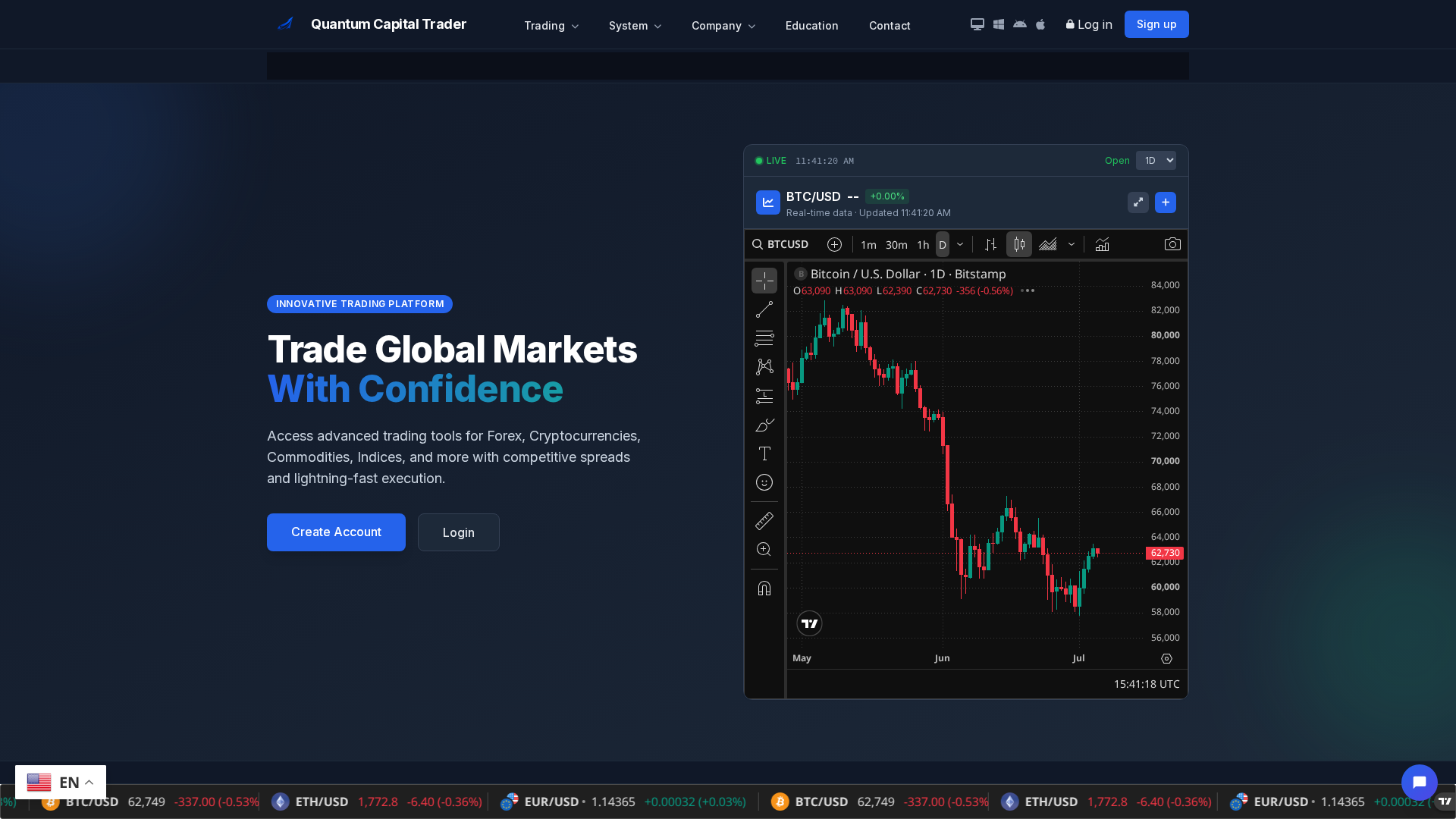 Screenshot of quantumcapitaltrader.com